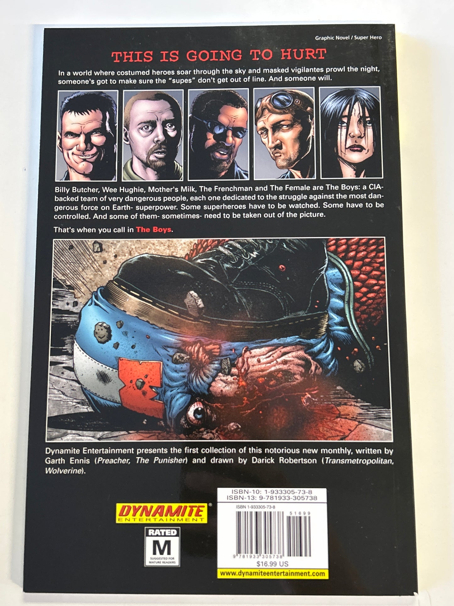 DYNAMITE COMICS THE BOYS VOL. 1 TRADE PAPERBACK