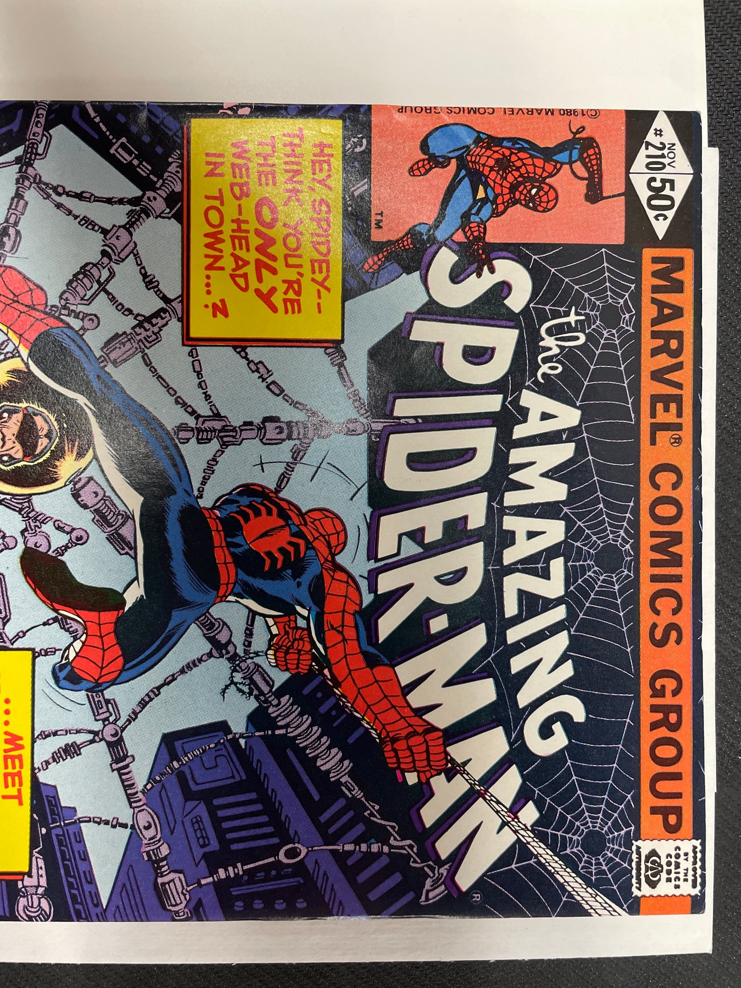 THE AMAZING SPIDER-MAN #210 VF+ (1980, MEGA KEY!) 1st APPEARANCE OF MADAME WEB & BELINDA BELL!