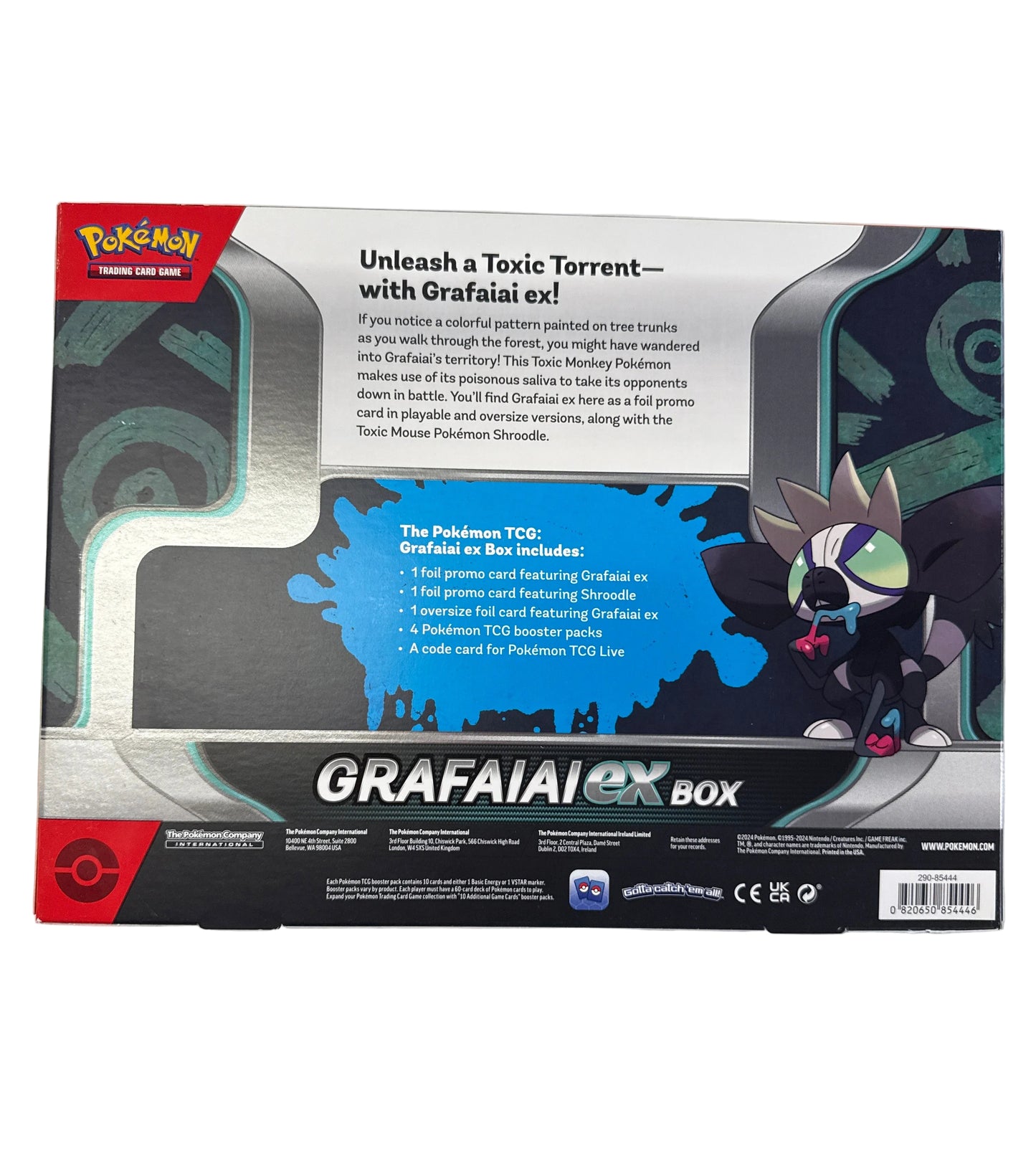 POKEMON TCG GRAFAIAI EX BOX W JUMBO PROMO CARD