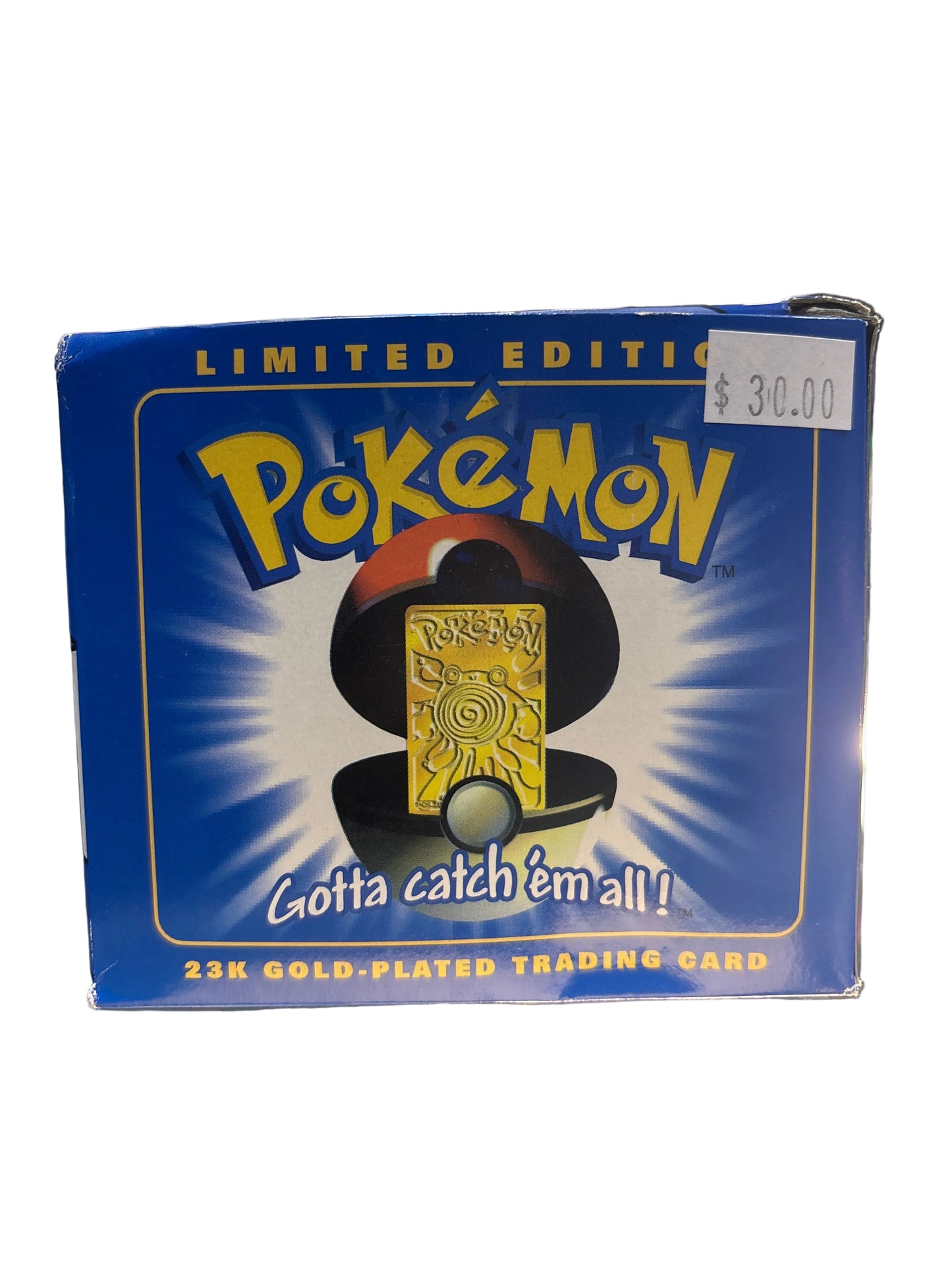 POKEMON 23K GOLD PLATED TRADING CARD POLIWHIRL