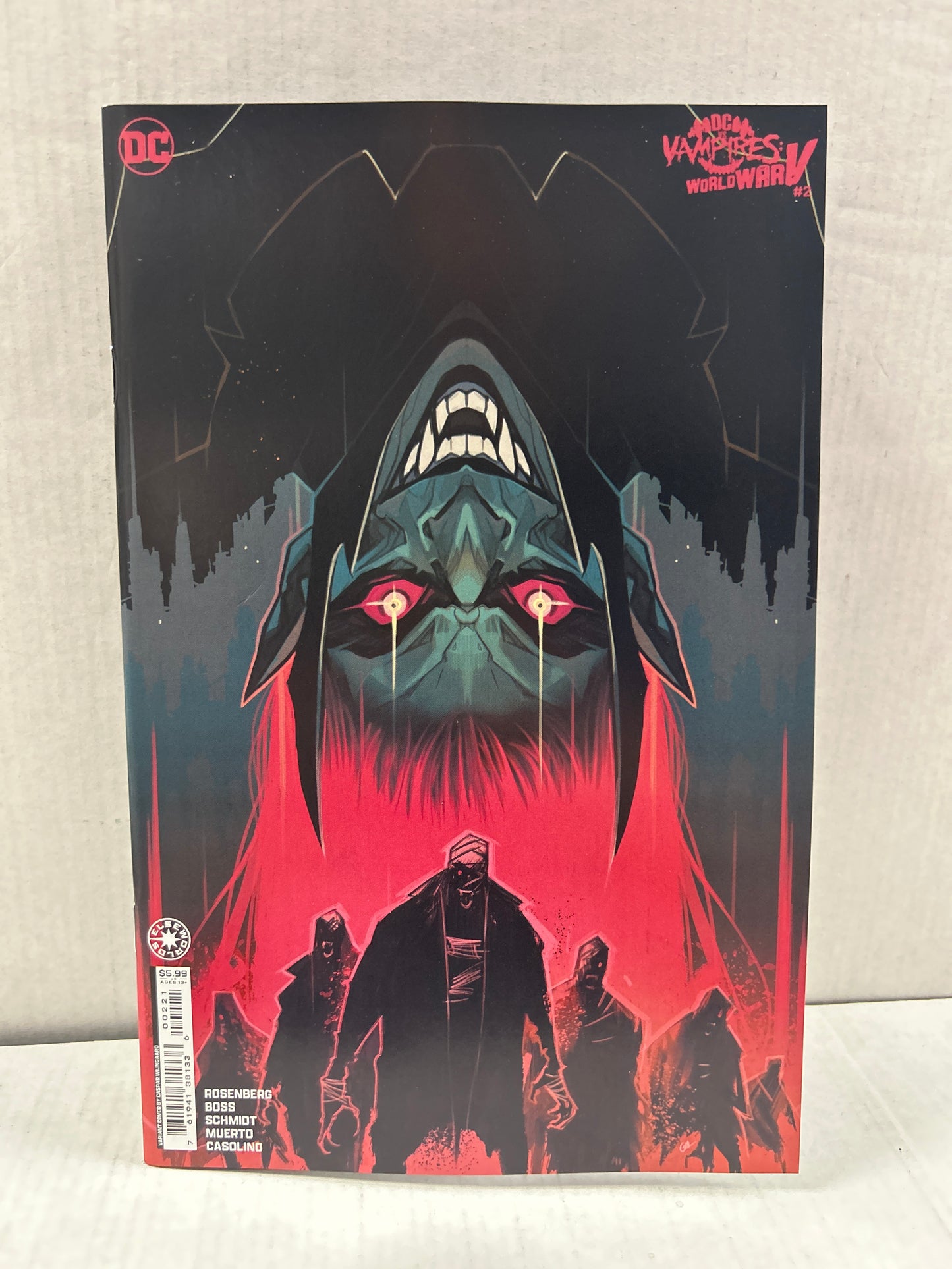 DC ELSEWORLDS DC VS VAMPIRES: WORLD WAR V #2 VARIANT COVER BY CASPAR WIJNGAARD