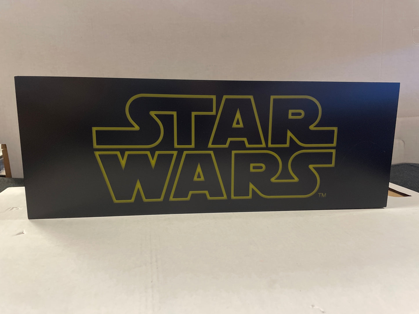 STAR WARS OFFICIALLY BRANDED LIGHT BOX NEW BEEN DISPLAYED
