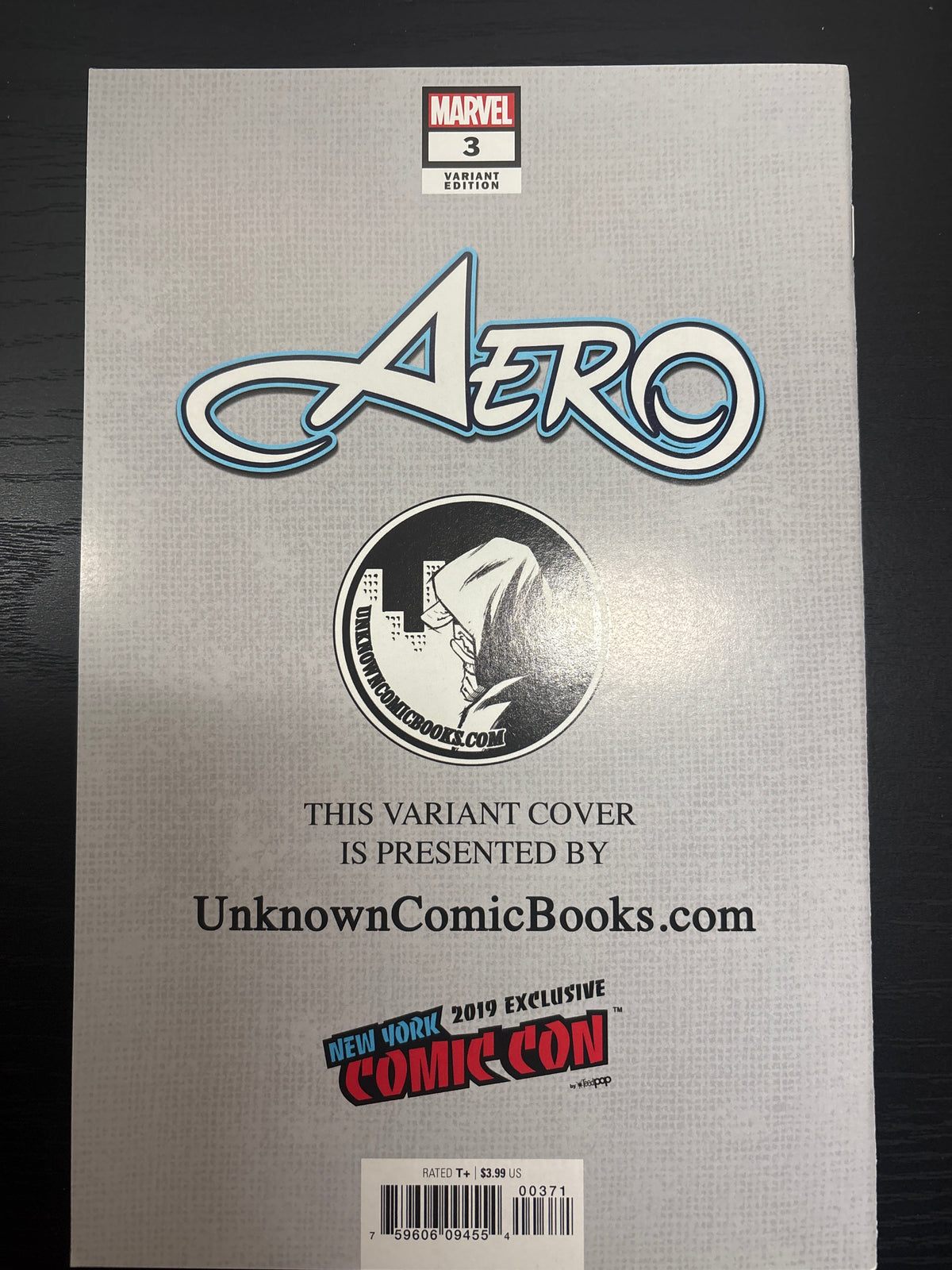 MARVEL AERO #3 2019 NEW YORK COMIC CON EXCLUSIVE