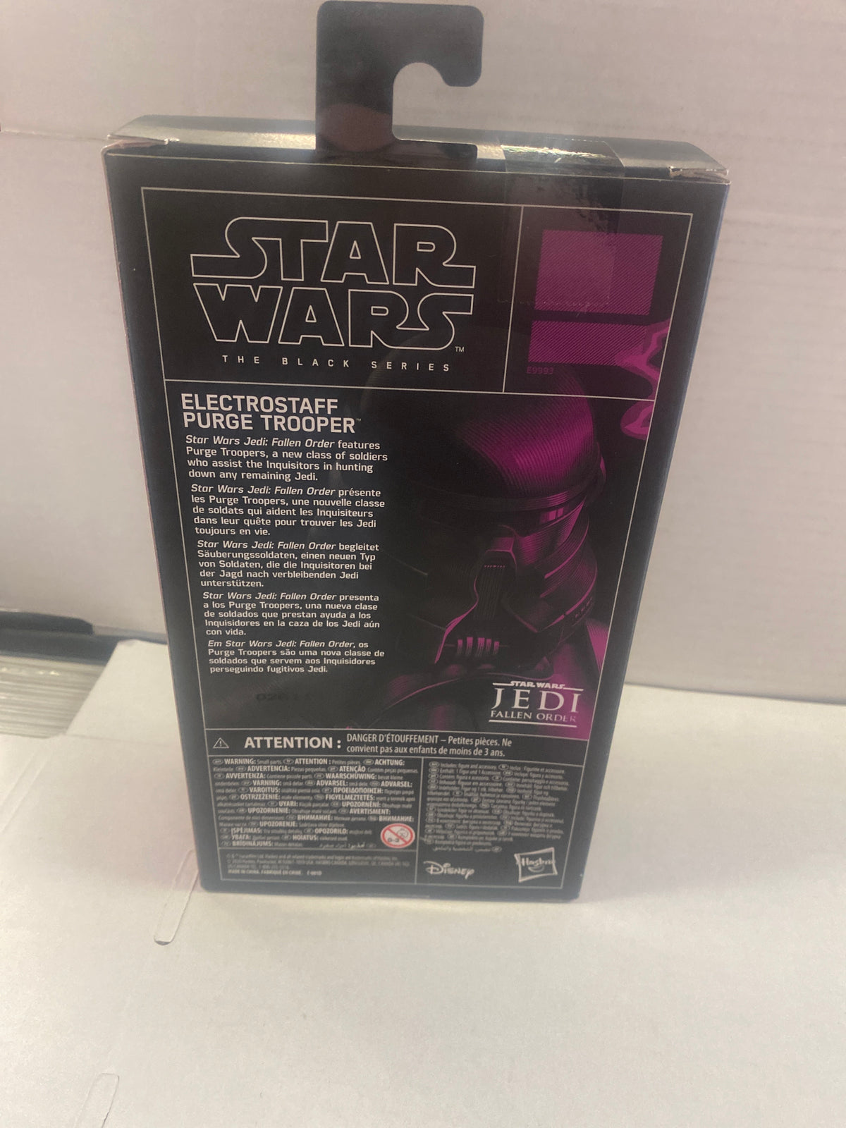 HASBRO STAR WARS THE BLACK SERIES ELECTROSTAFF PURGE TROOPER STAR WARS JEDI FALLEN ORDER (2020)