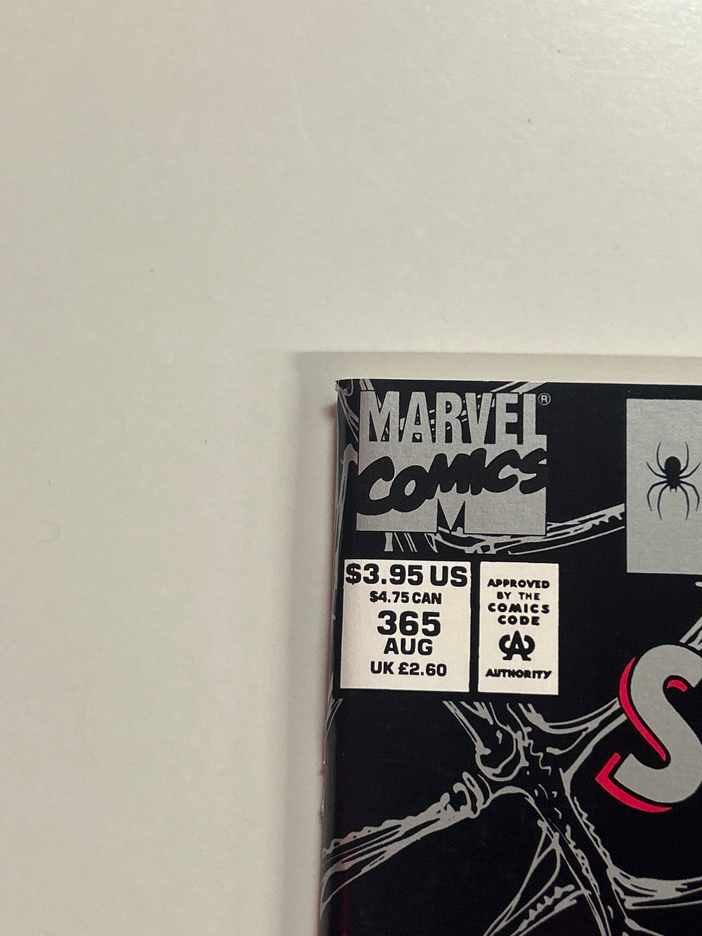 MARVEL COMICS THE AMAZING SPIDER-MAN #365 SUPER-SIZED 30TH ANNIVERSARY ISSUE HOLOGRAM VERY FINE/NEAR MINT CONDITION