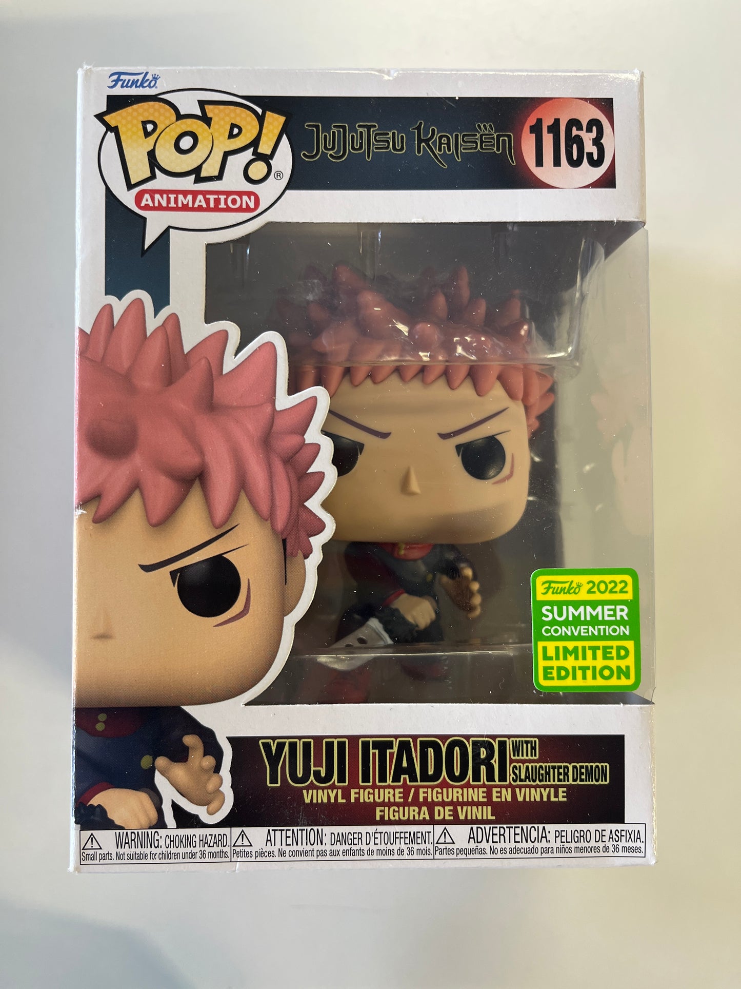 FUNKO POP ANIMATION #1163 YUJI ITADORI VINYL FIGURE