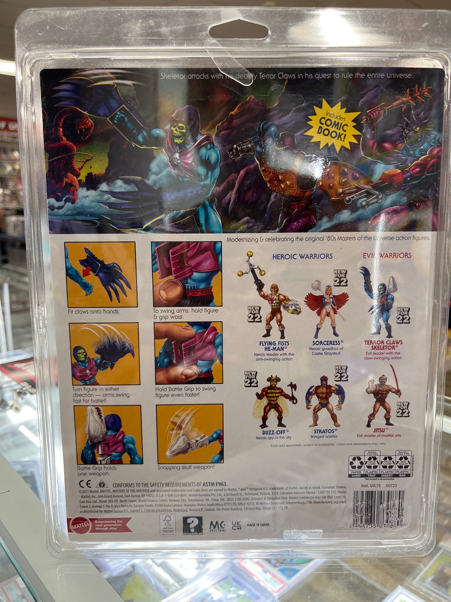 MATTEL MASTERS OF THE UNIVERSE TERROR CLAWS SKELETOR