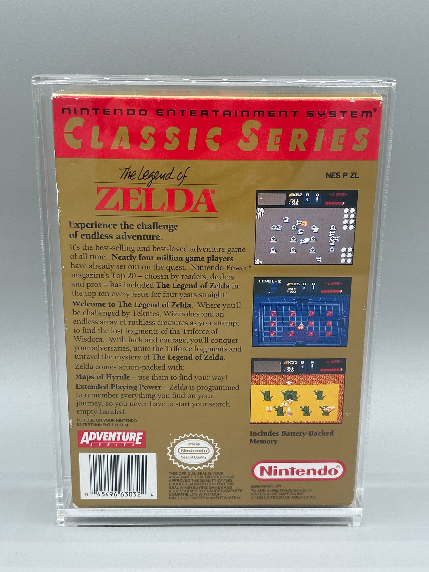 NINTENDO NES The Legend of ZELDA In Box NEAR MINT/LIGHT PLAY