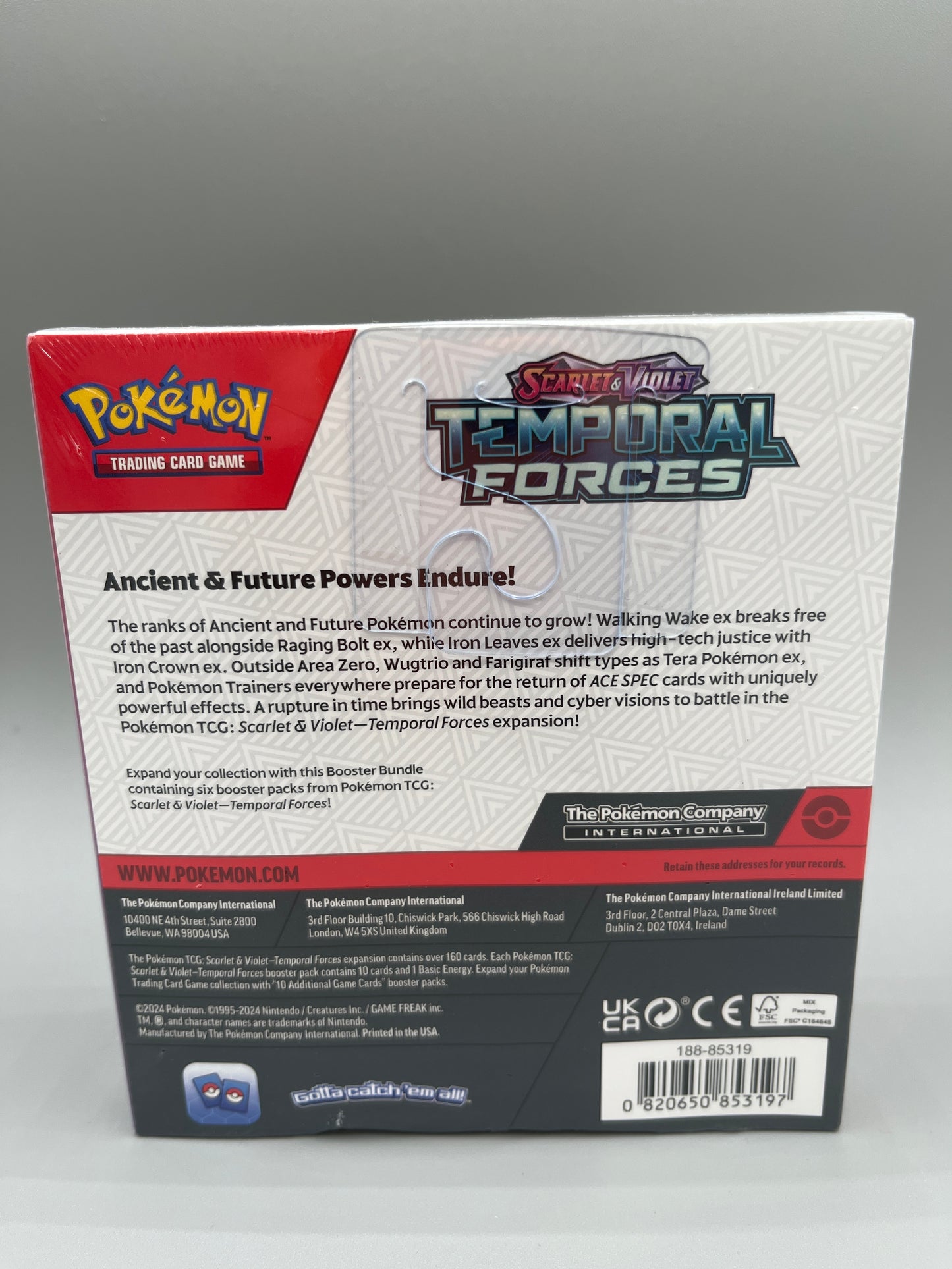 Pokémon trading card game Scarlet & Violet Temporal Forces Booster Bundle