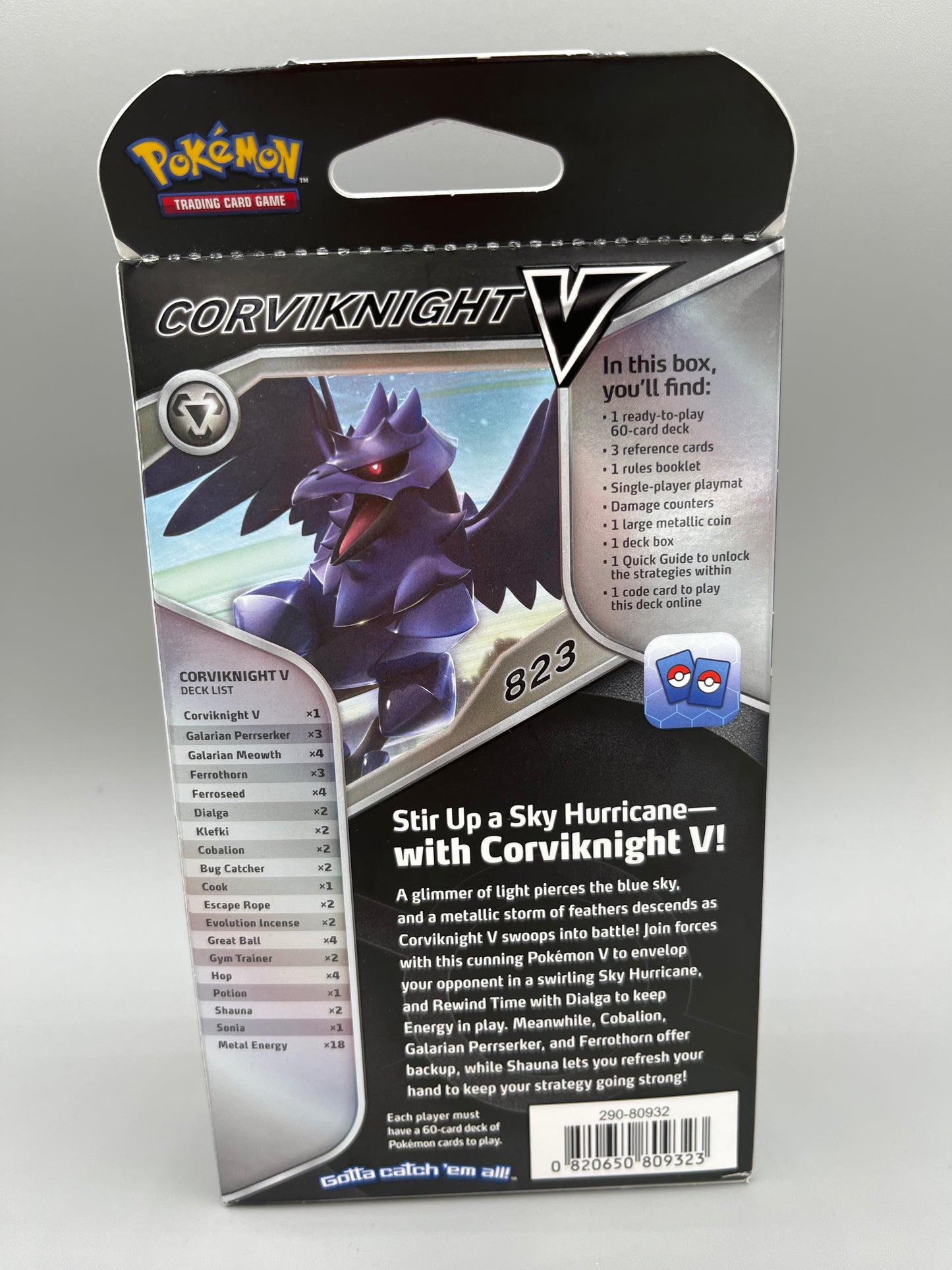 Pokemon Trading Card Game Corviknight V Battle Deck