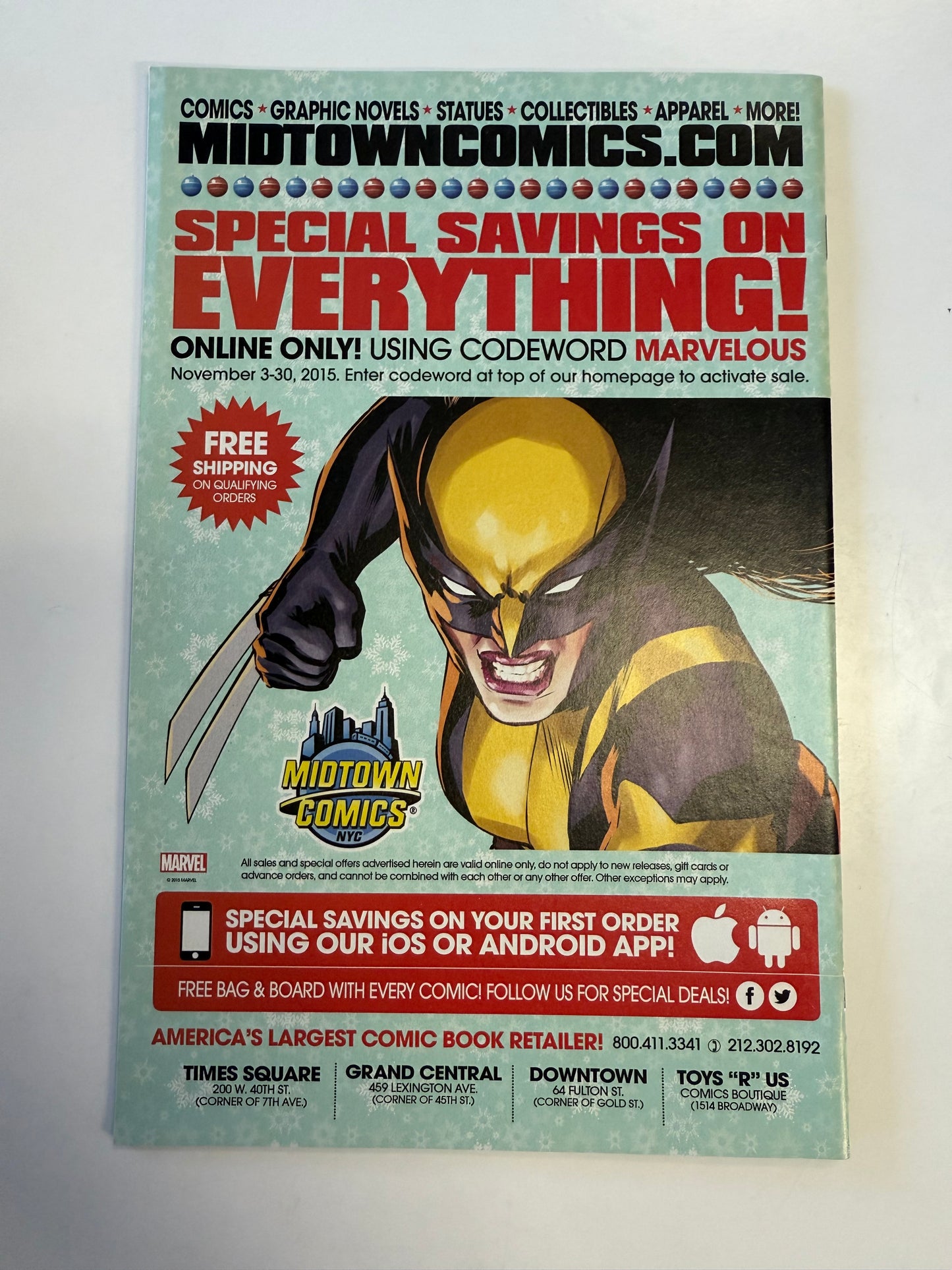 MARVEL COMICS ALL-NEW WOLVERINE #1 LAURA KINNEY JAN 2016 DEBUT OF X23 in costume as Wolverine