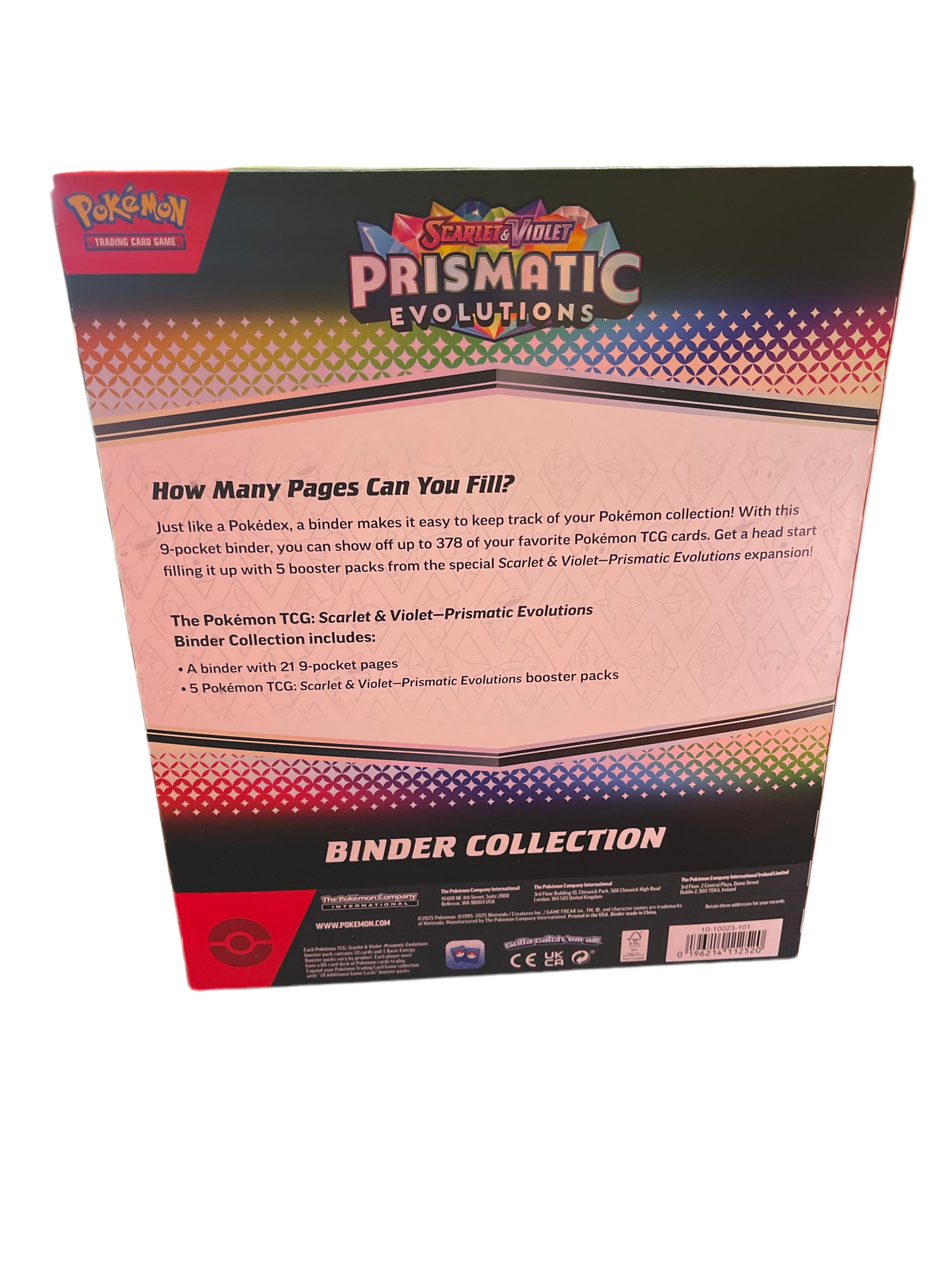 Pokemon Scarlet & Violet Prismatic Evolutions Binder Collection