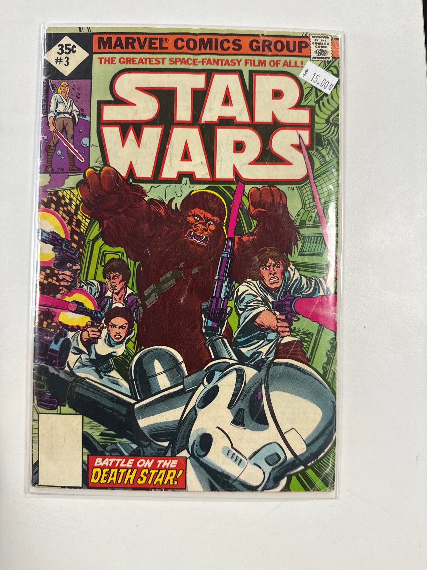 Vintage Marvel Comic - Star Wars #3 35 Cent Reprint