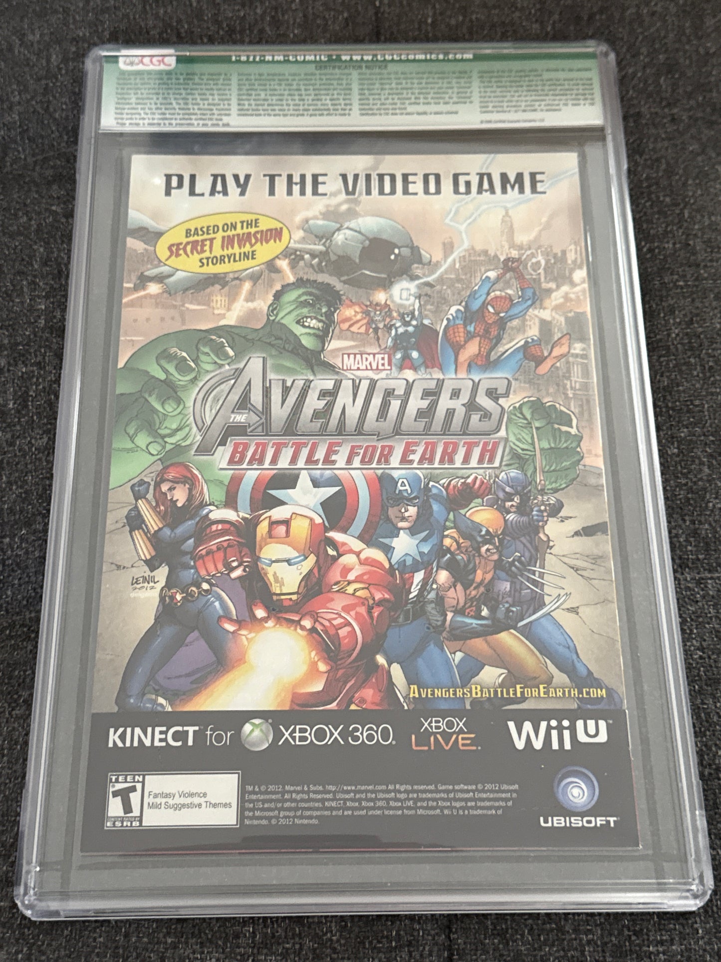 MARVEL COMICS UNCANNY AVENGERS #1 PARTIAL SKETCH COVER CGC 9.8 QUALIFIED SIGNED BY RICK REMENDER