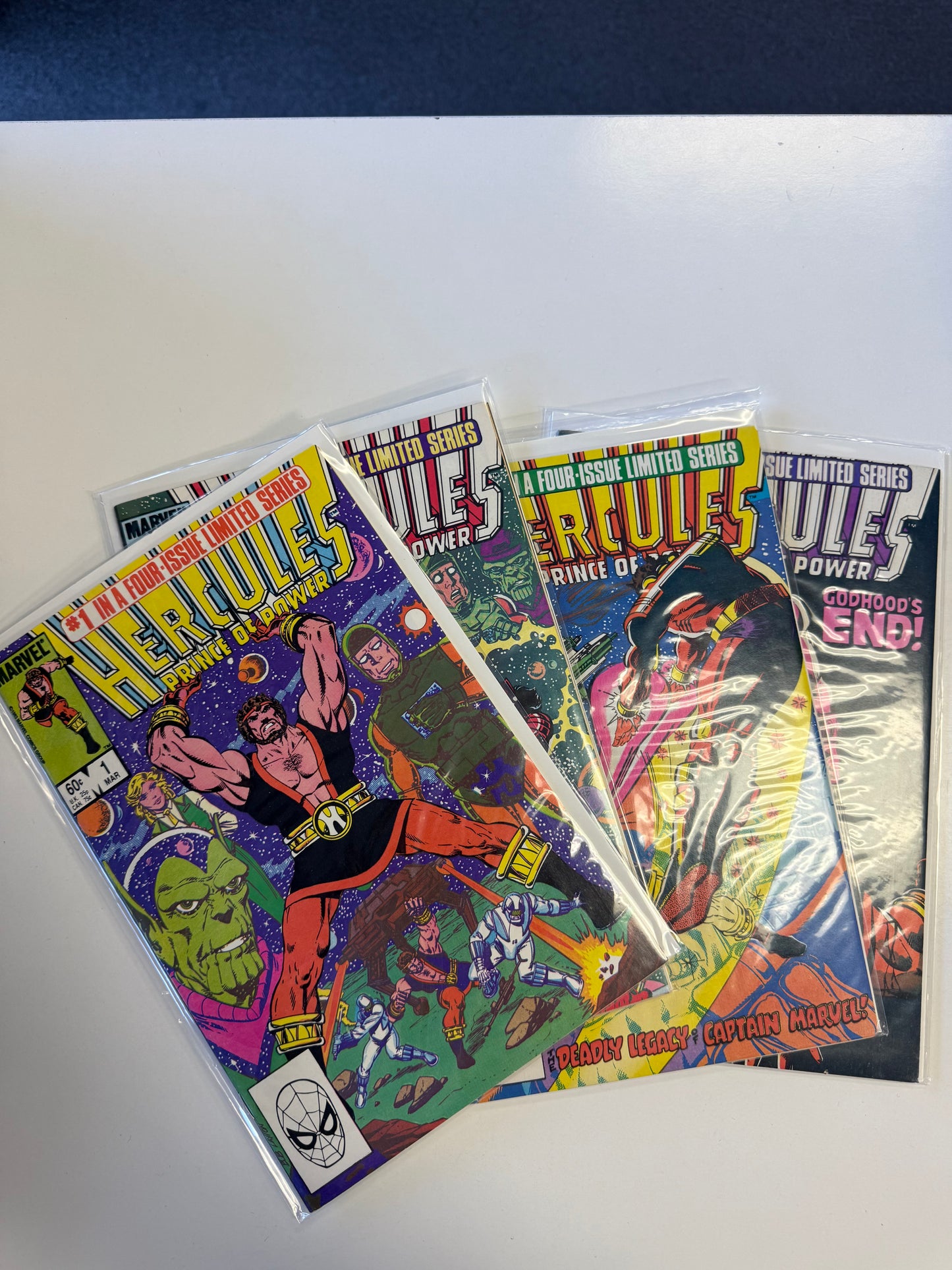 MARVEL COMICS HERCULES PRINCE OF POWER LIMITED SERIES #1-4 complete lot. Great condition Silver age