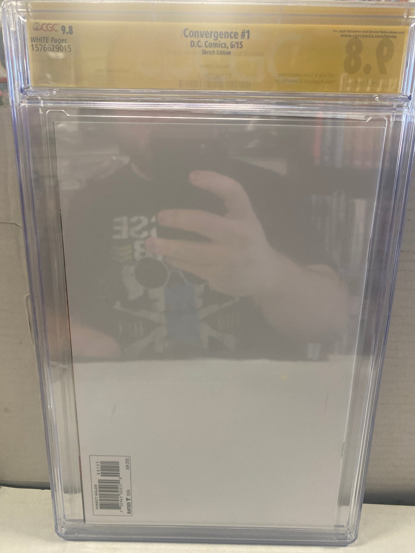 DC COMICS CONVERGENCE #1 SKETCH EDITION SIGNED AND SKETCHED BY ALEX KOTKIN SS CGC 9.8 WP