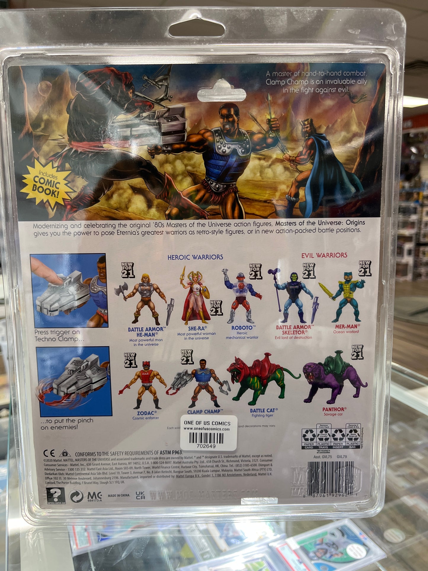 MATTEL MASTERS OF THE UNIVERSE CLAMP CHAMP