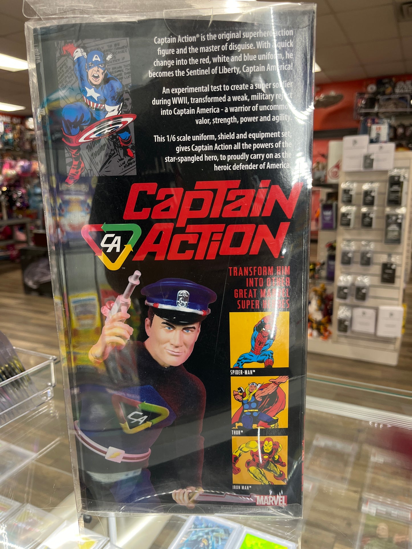 MARVEL COMICS CAPTAIN ACTION CAPTAIN AMERICA ACTION FIGURE
