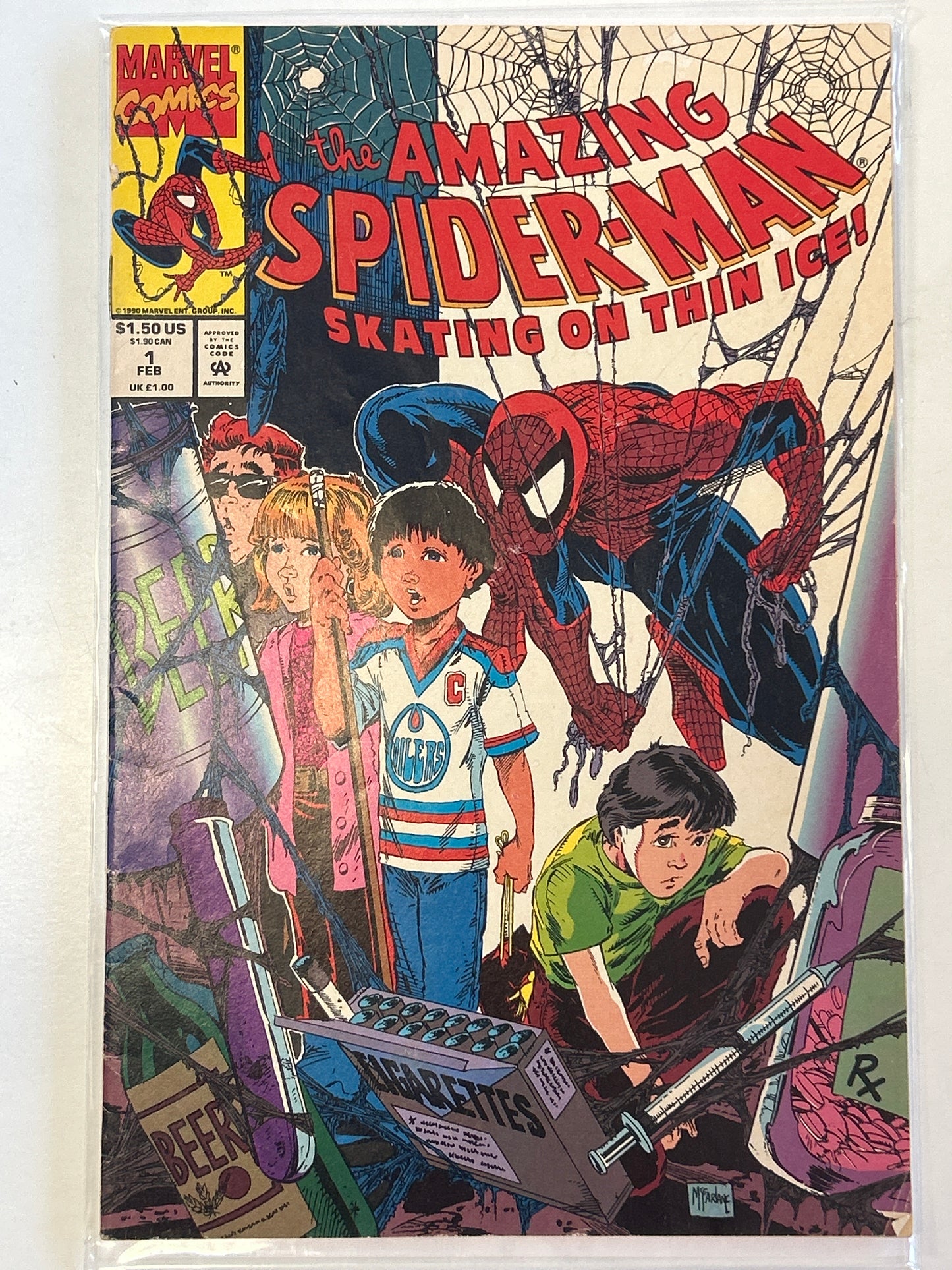 MARVEL COMICS AMAZING SPIDER-MAN SKATING ON ICE #1