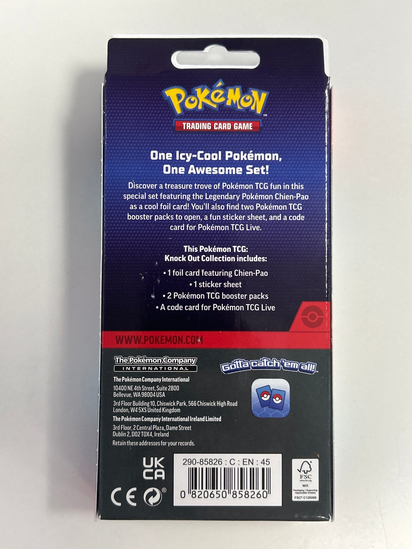 POKÉMON TCG SCARLETT AND VIOLET CHIEN-PAO KNOCK OUT COLLECTION