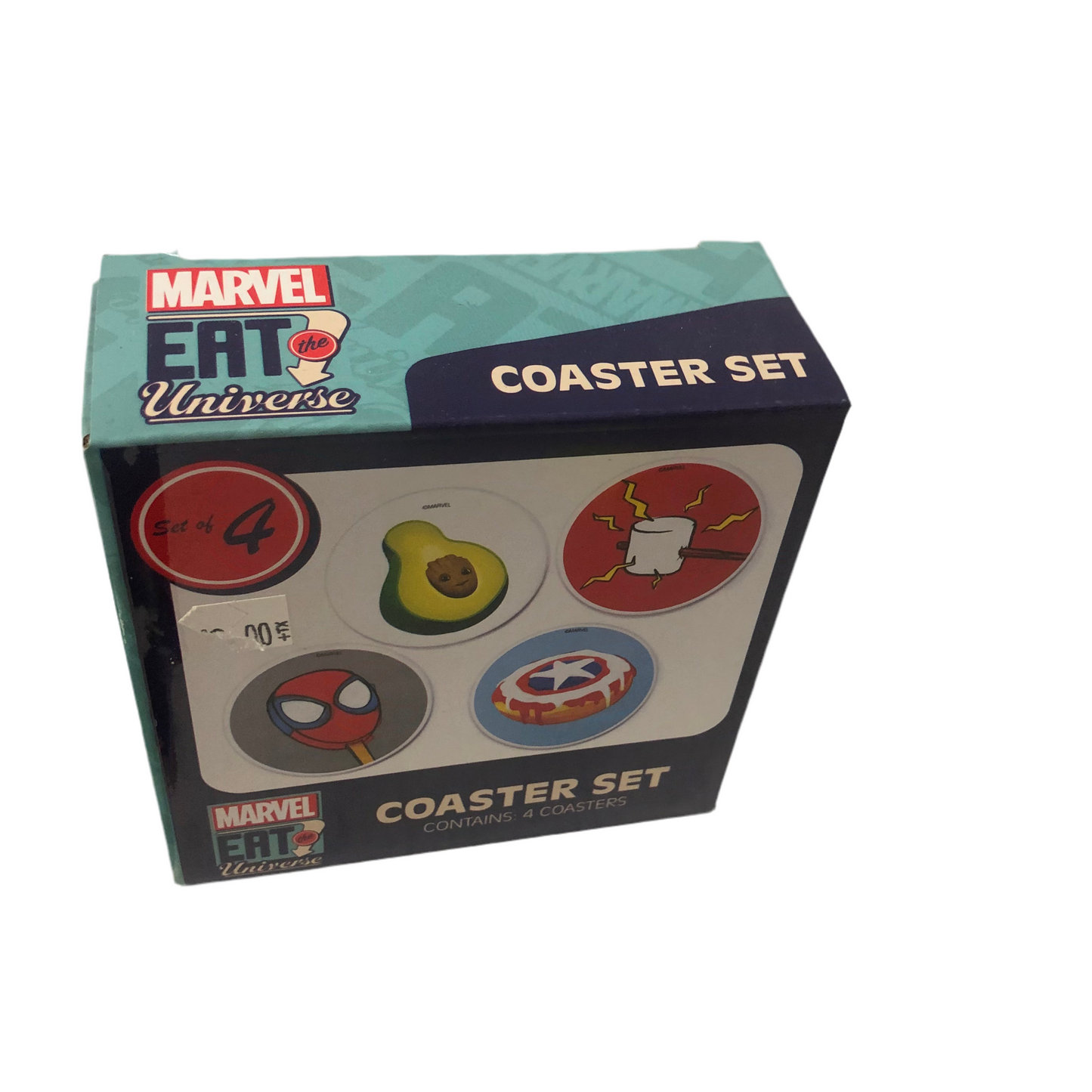 MARVEL EATS COASTER 4 PACK