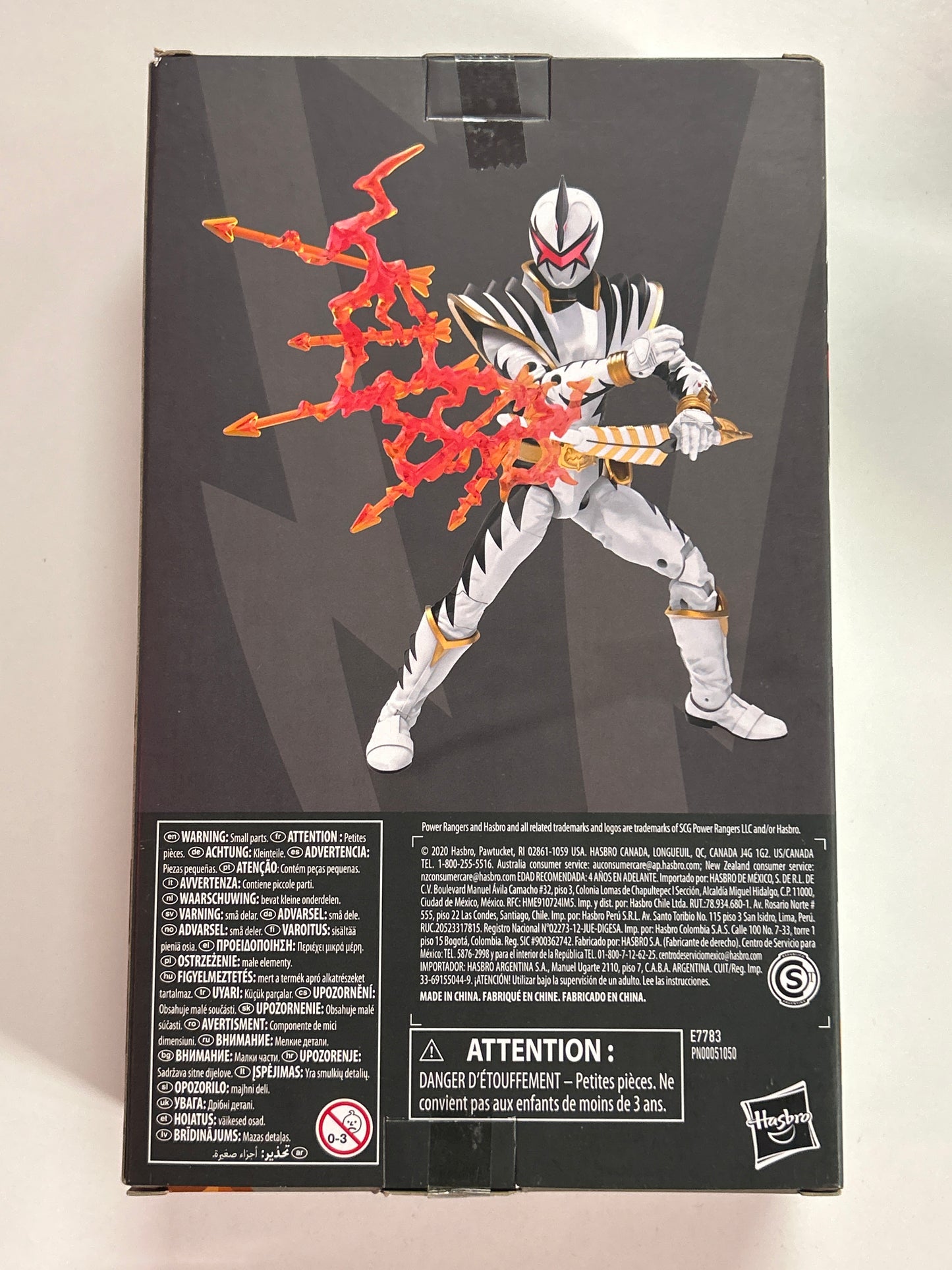 HASBRO POWER RANGERS LIGHTING COLLECTION DINO THUNDER WHITE RANGER NEW IN GOOD CONDITION BOX