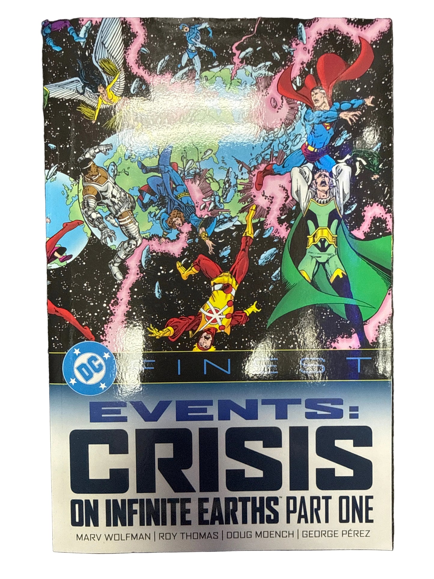 DC COMICS CRISIS ON INFINITE EARTHS PART ONE TRADE PAPERBACK.