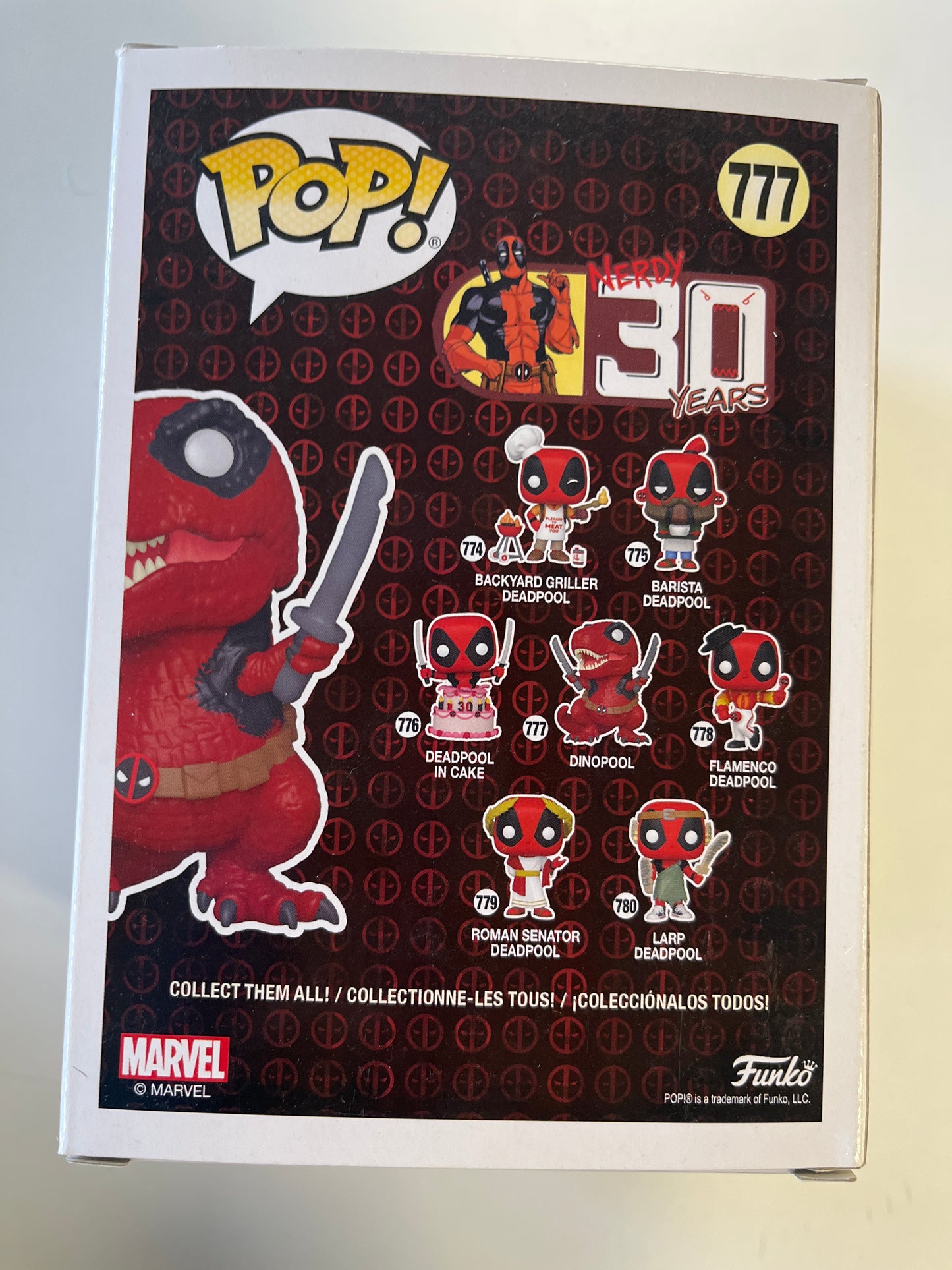 FUNKO POP DINOPOOL DEADPOOL #777 MARVEL