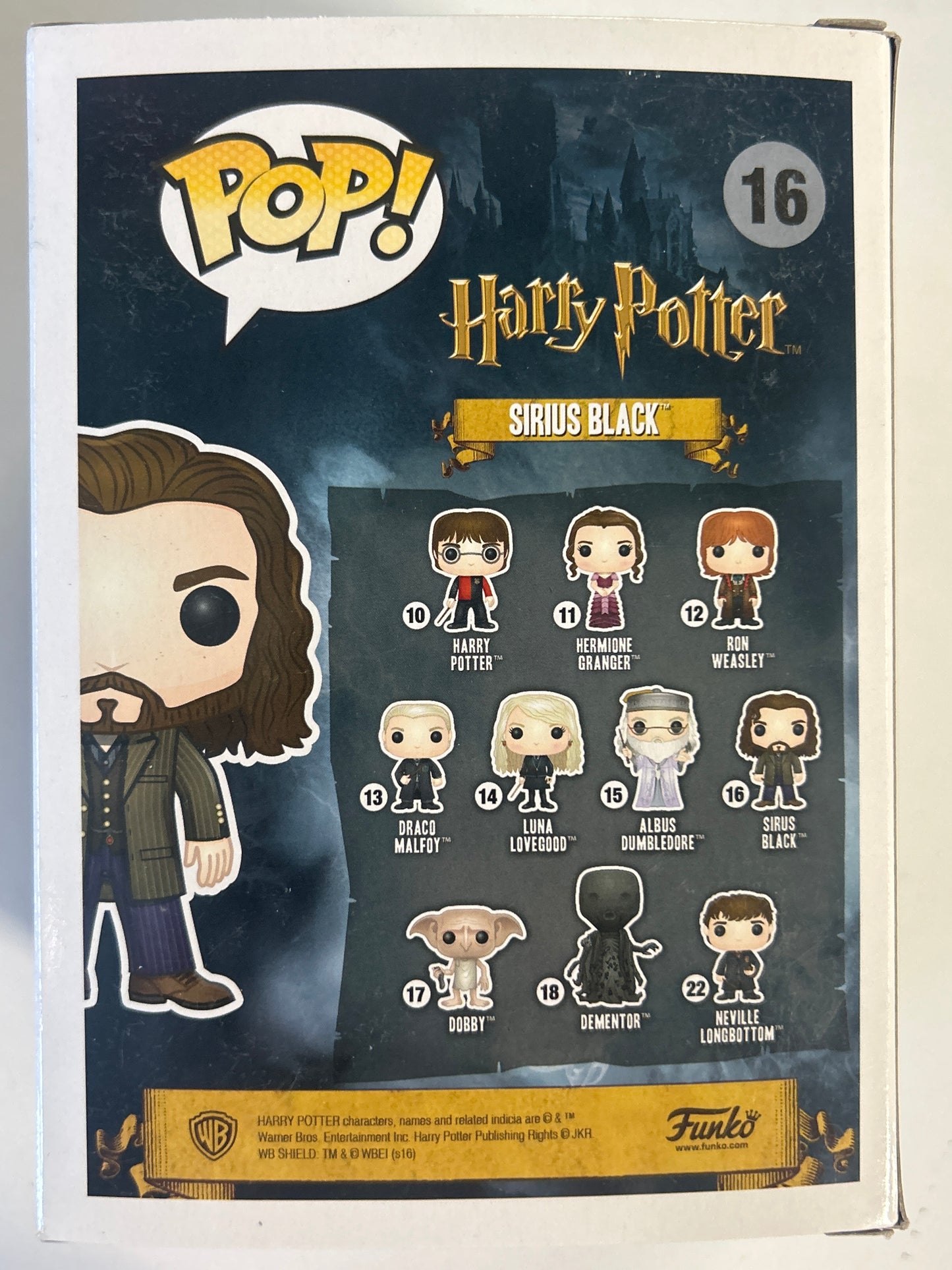 FUNKO POP HARRY POTTER SIRIUS BLACK GOOD CONDITION