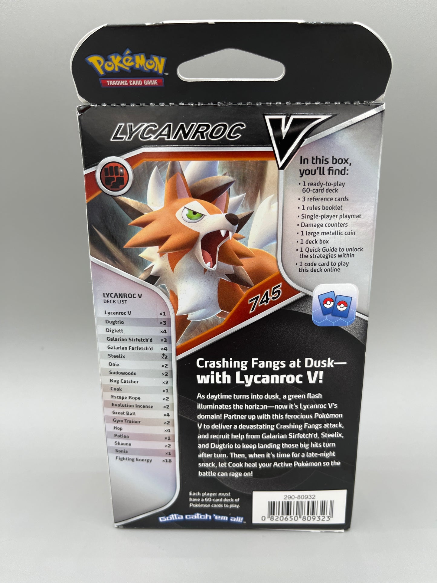 Pokemon Trading Card Game Lycanroc V Battle Deck