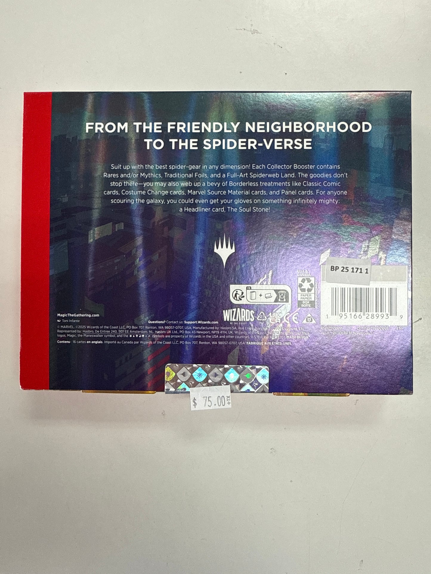 MAGIC THE GATHERING MARVEL SPIDER-MAN COLLECTOR BOOSTER