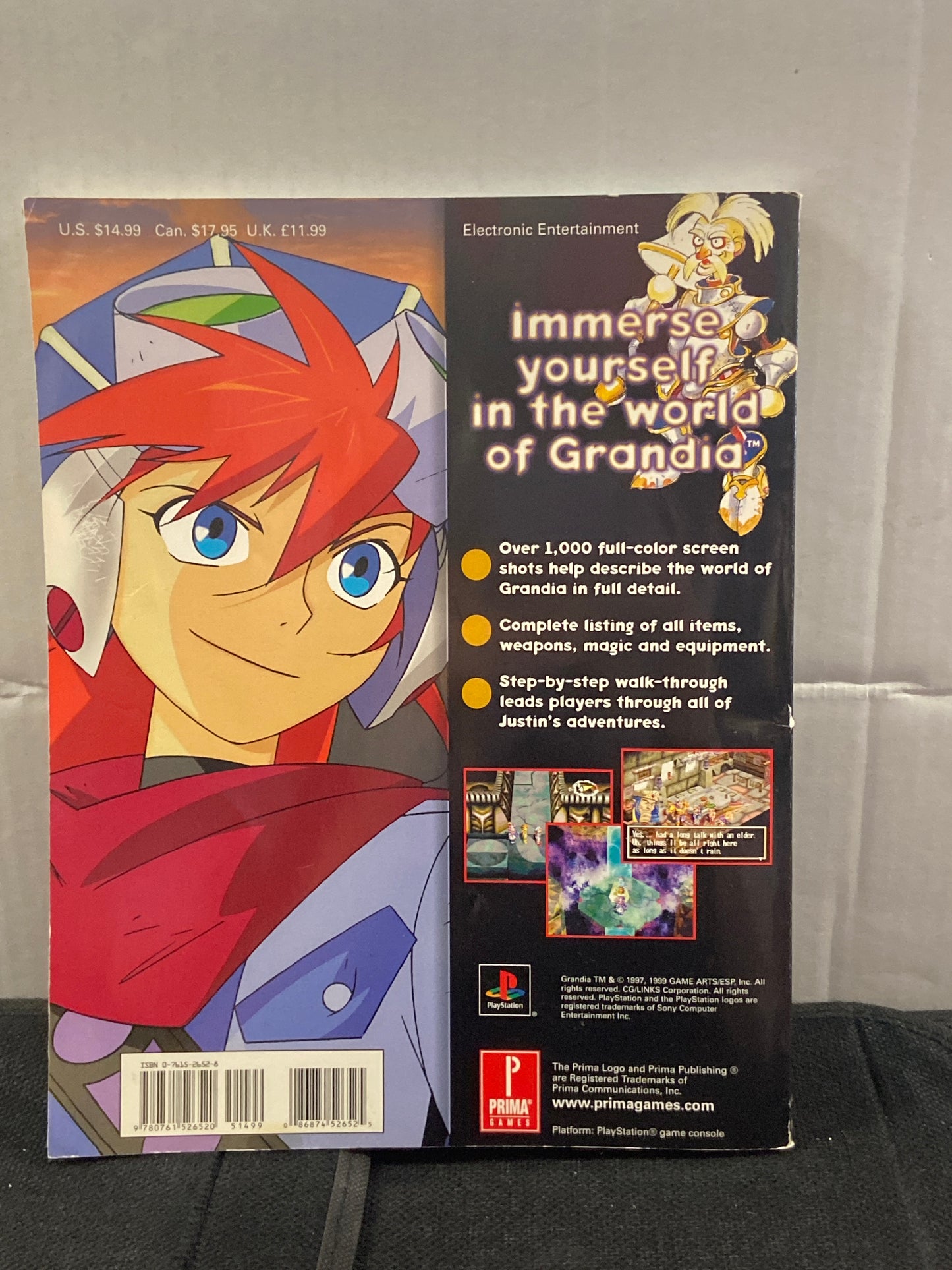 PRIMA GAMES STRATEGY GUIDE GRANDIA