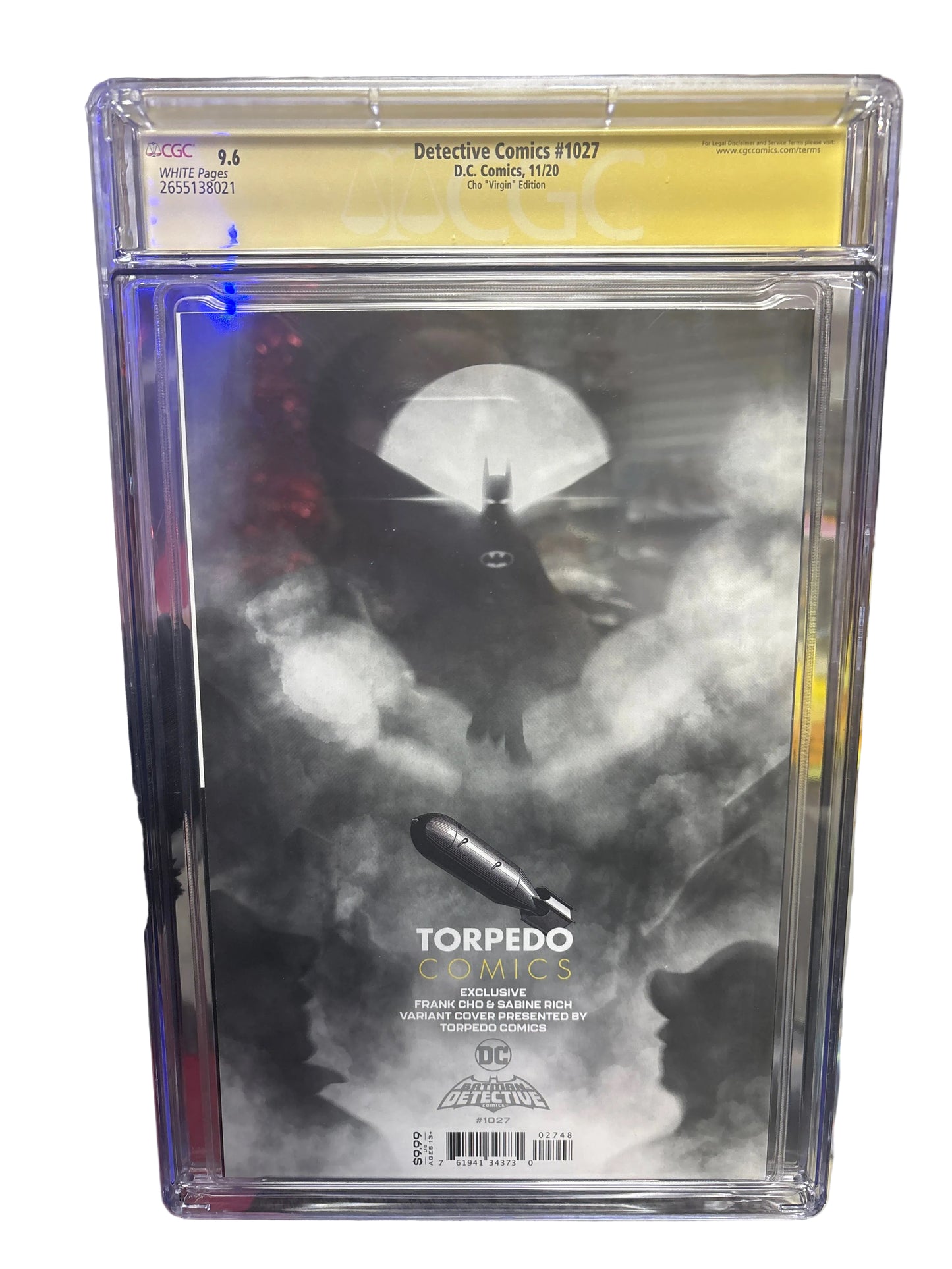 CGC DETECTIVE COMICS #1027 9.6 SIGNED BY FRANK CHO