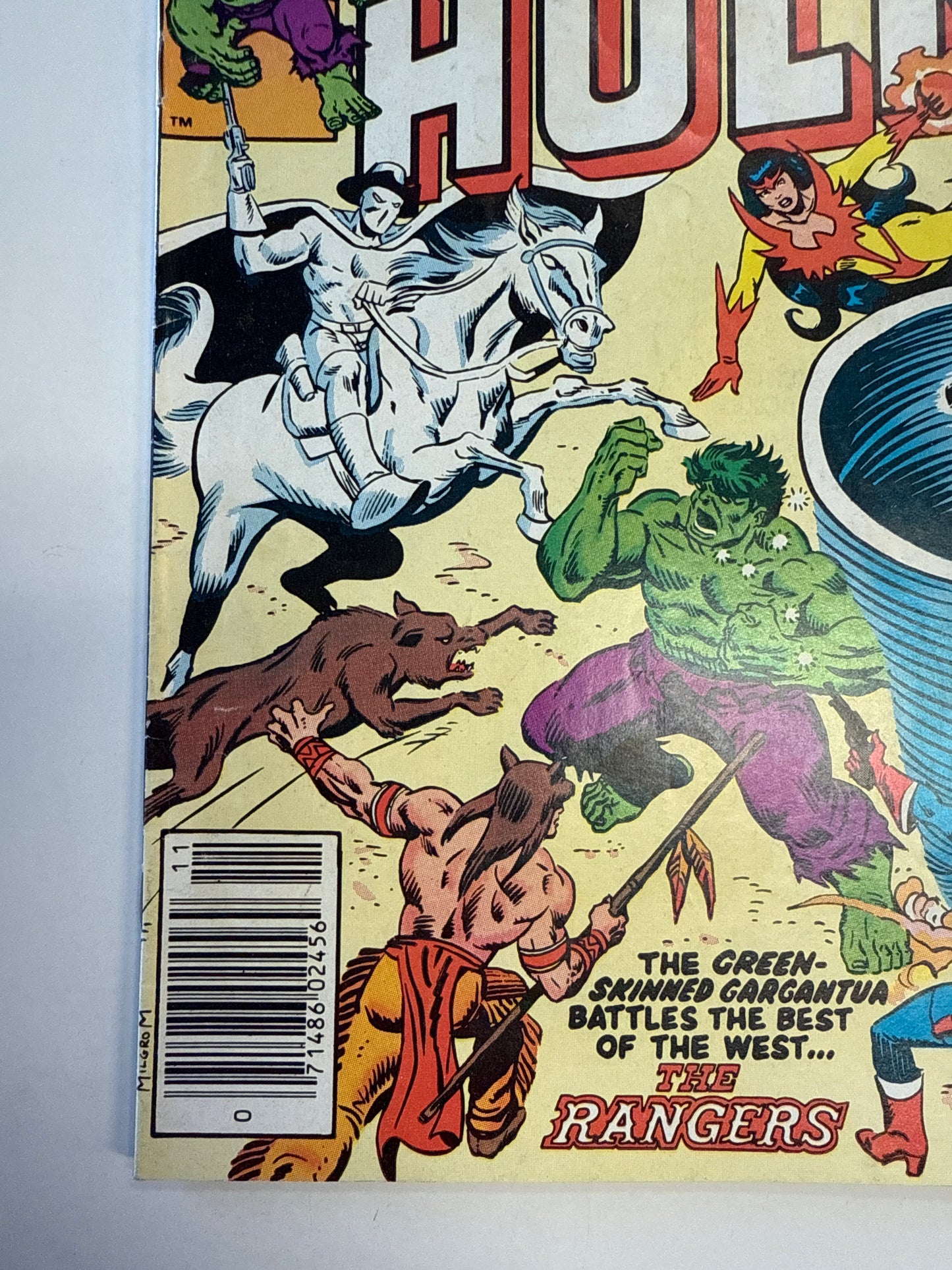 MARVEL COMICS INCREDIBLE HULK #265 the rangers 1981