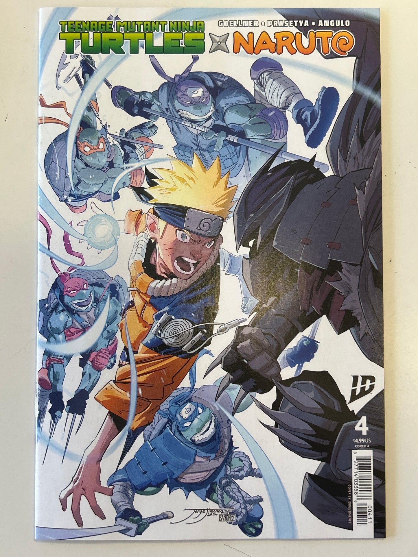 IDW PUBLISHING TEENAGE MUTANT NINJA TURTLES/NARUTO #4