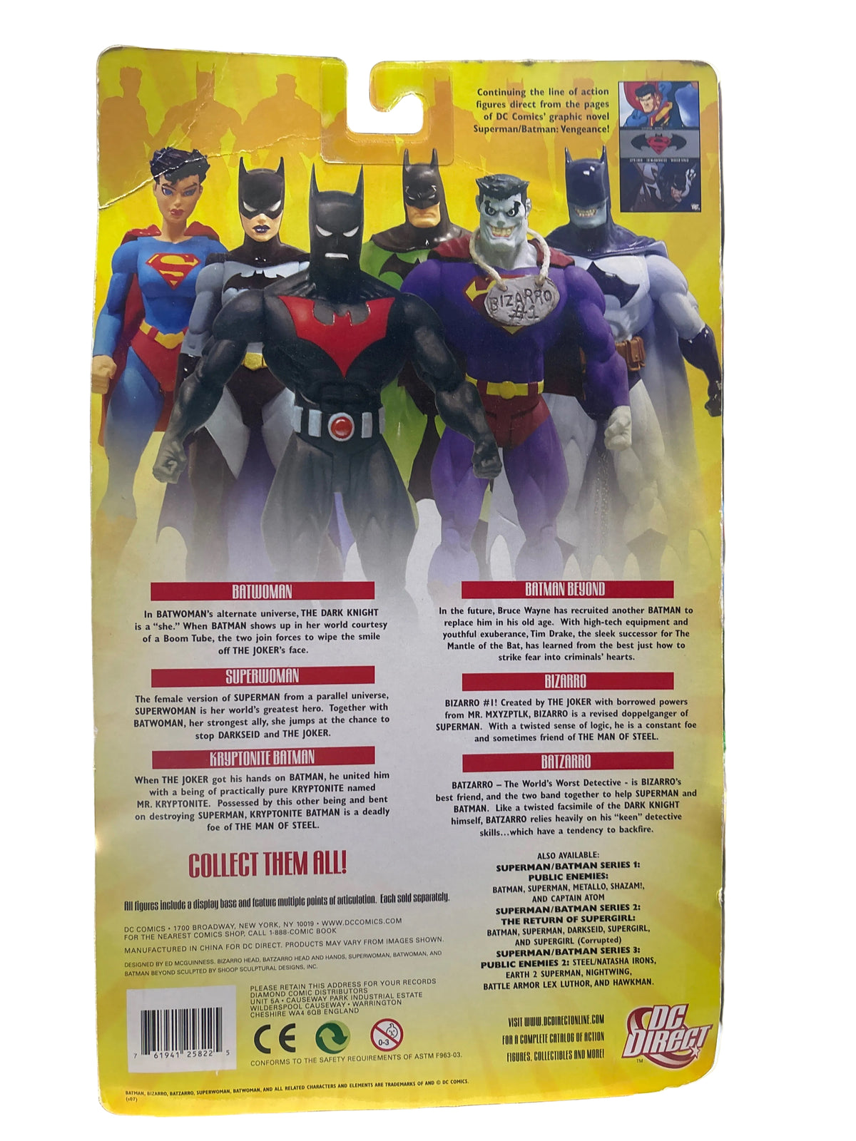 DC DIRECT SUPERMAN/BATMAN VENGEANCE ACTION FIGURES SERIES 4 BATZARRO