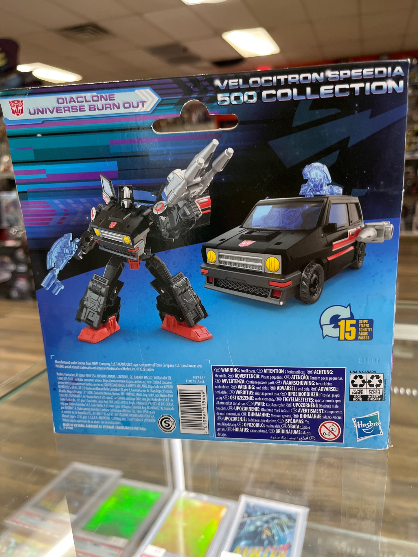 TRANSFORMERS VELOCITRON SPEEDIA 500 COLLECTION DIACLONE UNIVERSE BURN OUT