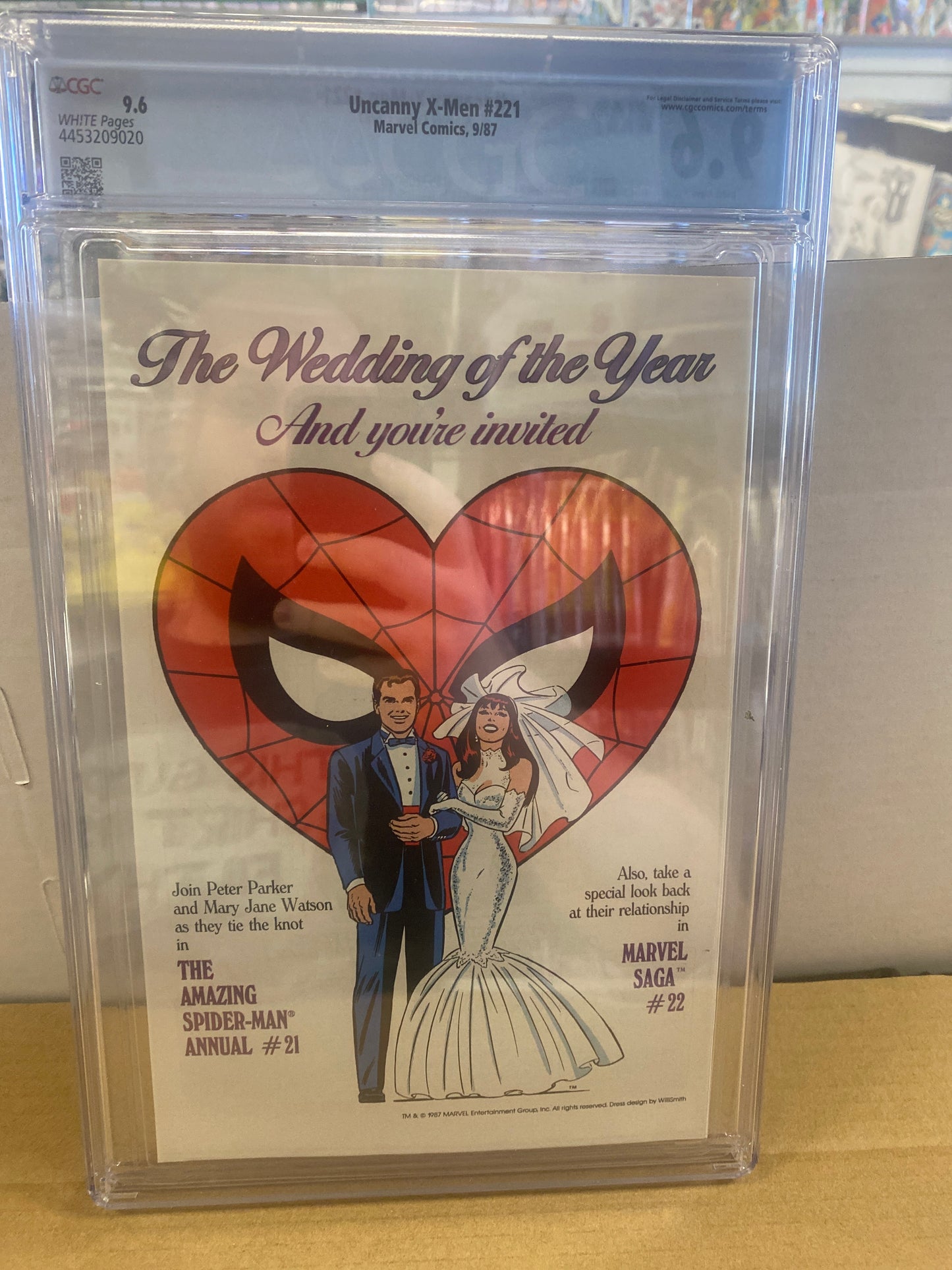 MARVEL COMICS UNCANNY X-MEN #221 (1987) 1ST APPEARANCE OF MISTER SINISTER CGC 9.6 WP