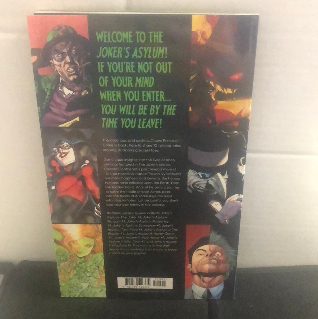DC COMICS BATMAN JOKERS ASYLUM (2022) SOFTCOVER