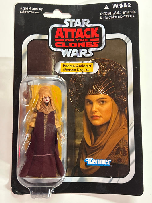 HASBRO STAR WARS ATTACK OF THE CLONES PADMÉ AMIDALA(PEASANT DISGUISE) MINI FIGURE (SEALED)