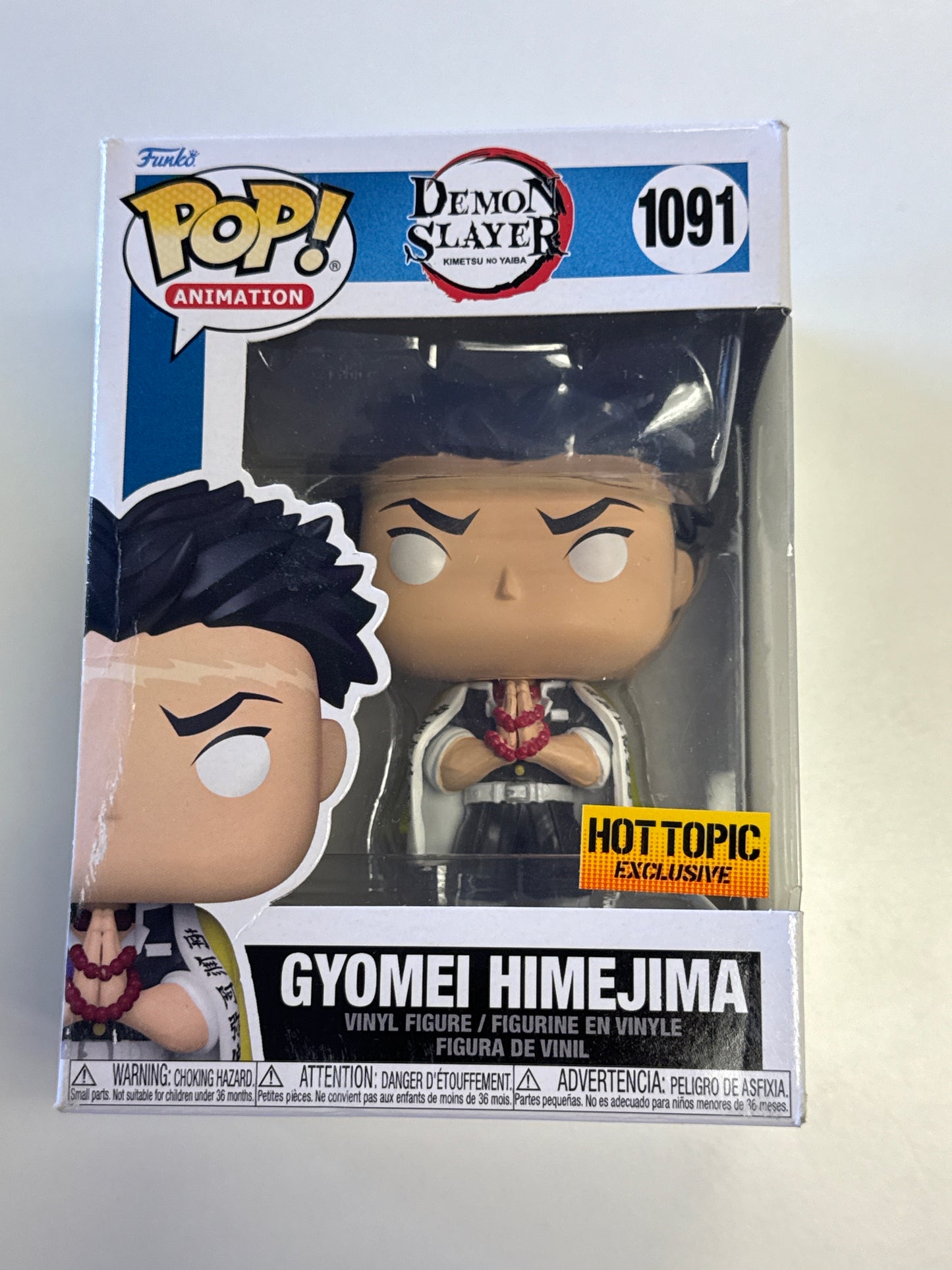 FUNKO POP ANIMATION DEMON SLAYER GYOMEI HIMEJIMA 1091 HOT TOPIC EXCLUSIVE GOOD CONDITION IN BOX