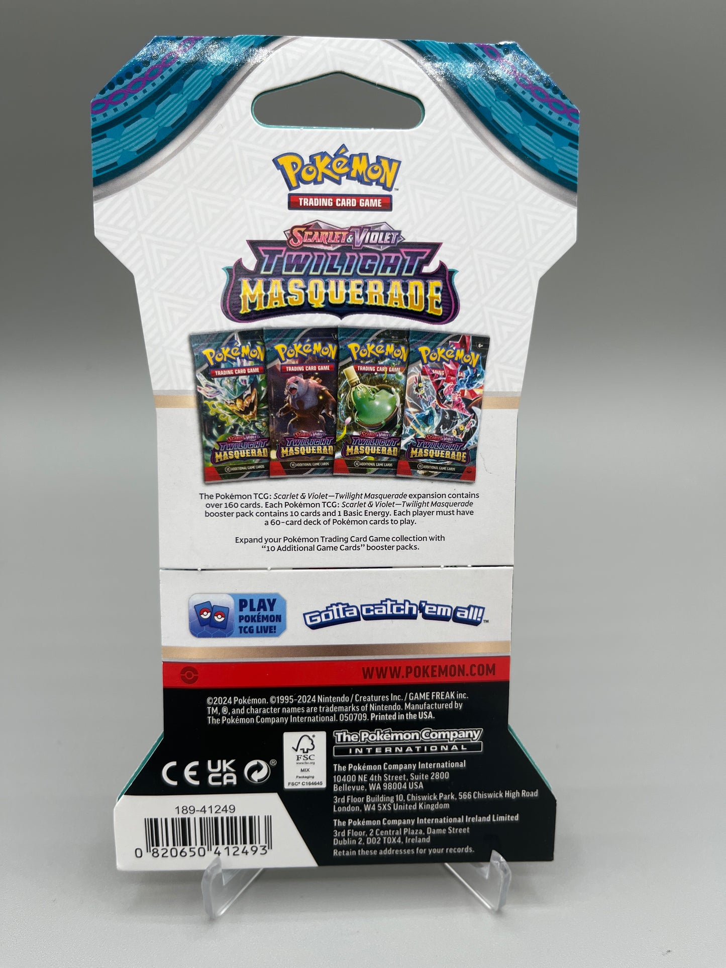 Pokemon Trading Card Game Scarlet & Violet Twilight Masquerade Booster Pack