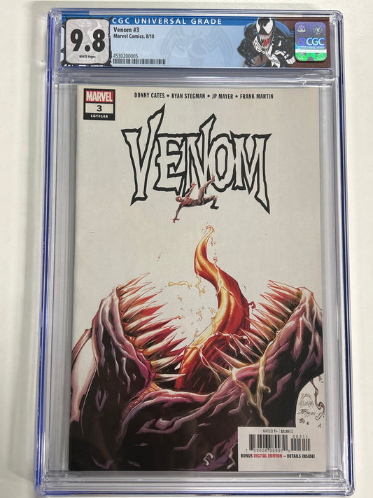 MARVEL COMICS VENOM #3 (2018) 1ST FULL APPEARANCE OF KNULL CGC 9.8 WP