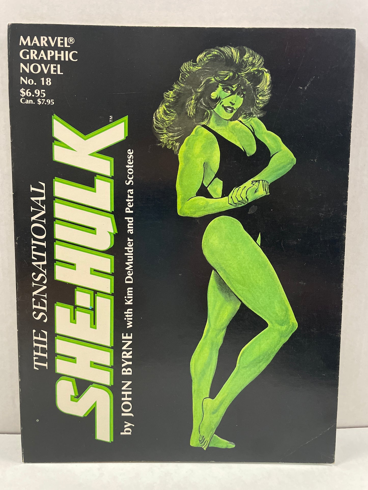 THE SENSATIONAL SHE-HULK TPB (MARVEL GRAPHIC NOVEL #18, 1985 VF+) HTF JOHN BYRNE