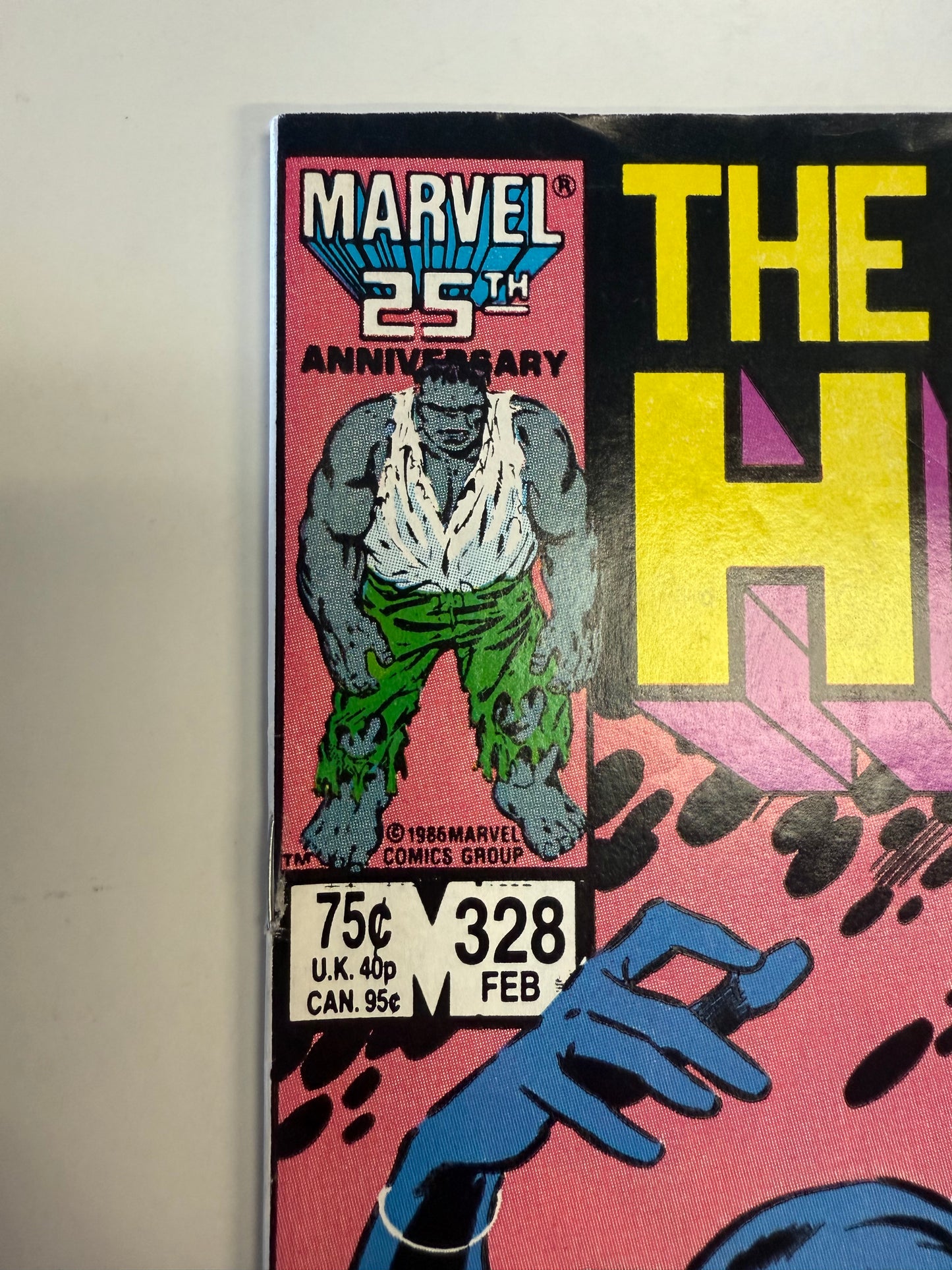 MARVEL COMICS INCREDIBLE HULK #328 silver 1986