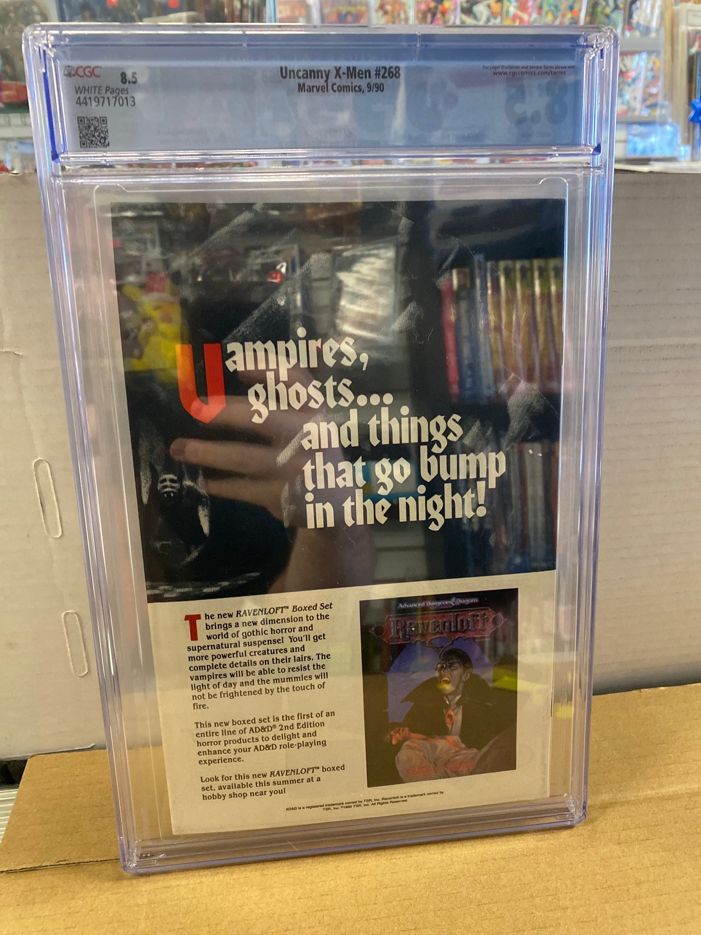 MARVEL COMICS UNCANNY X-MEN #268 (1990) CGC 8.5 WP