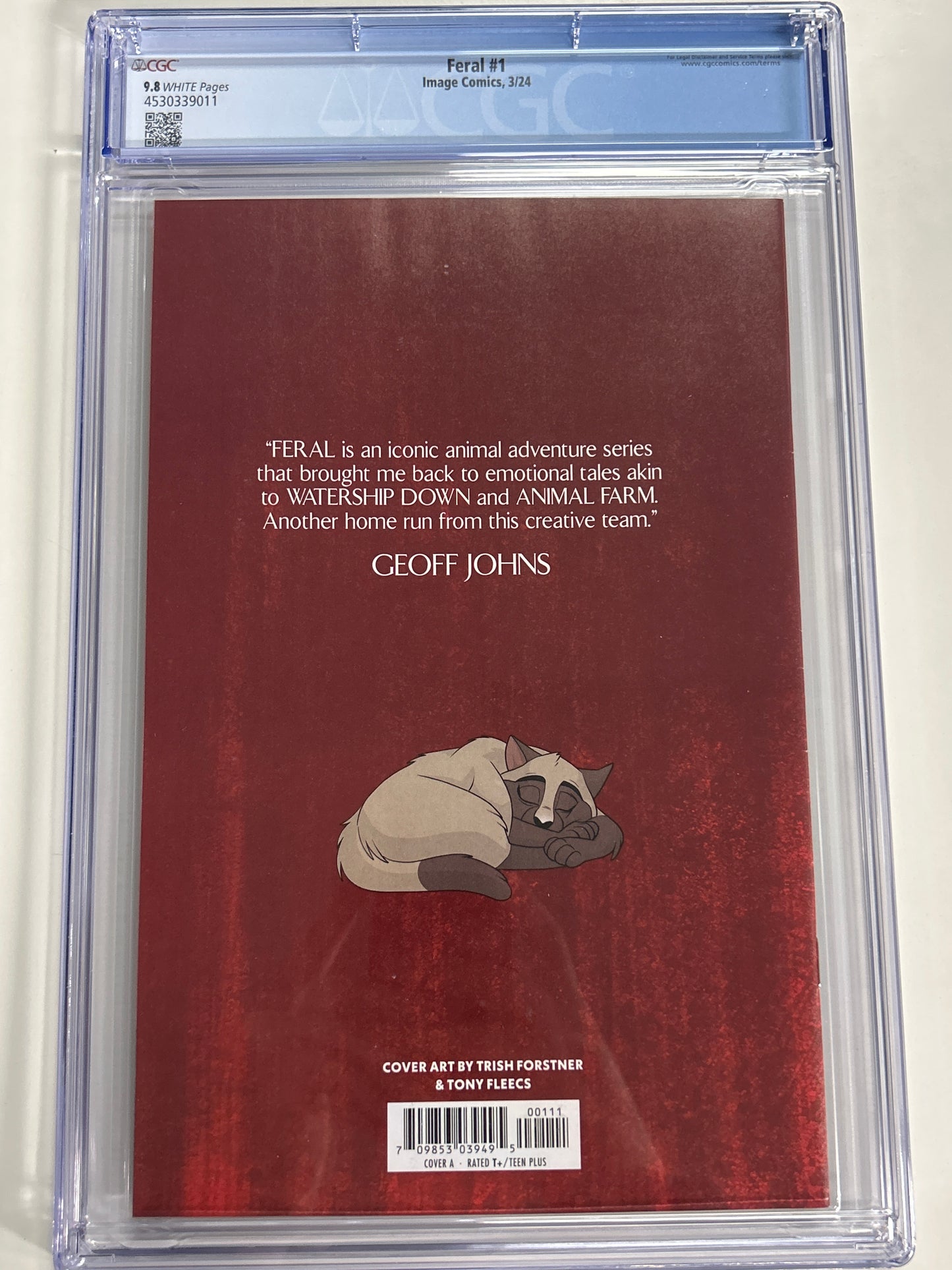 IMAGE FERAL #1 CGC 9.8 WP