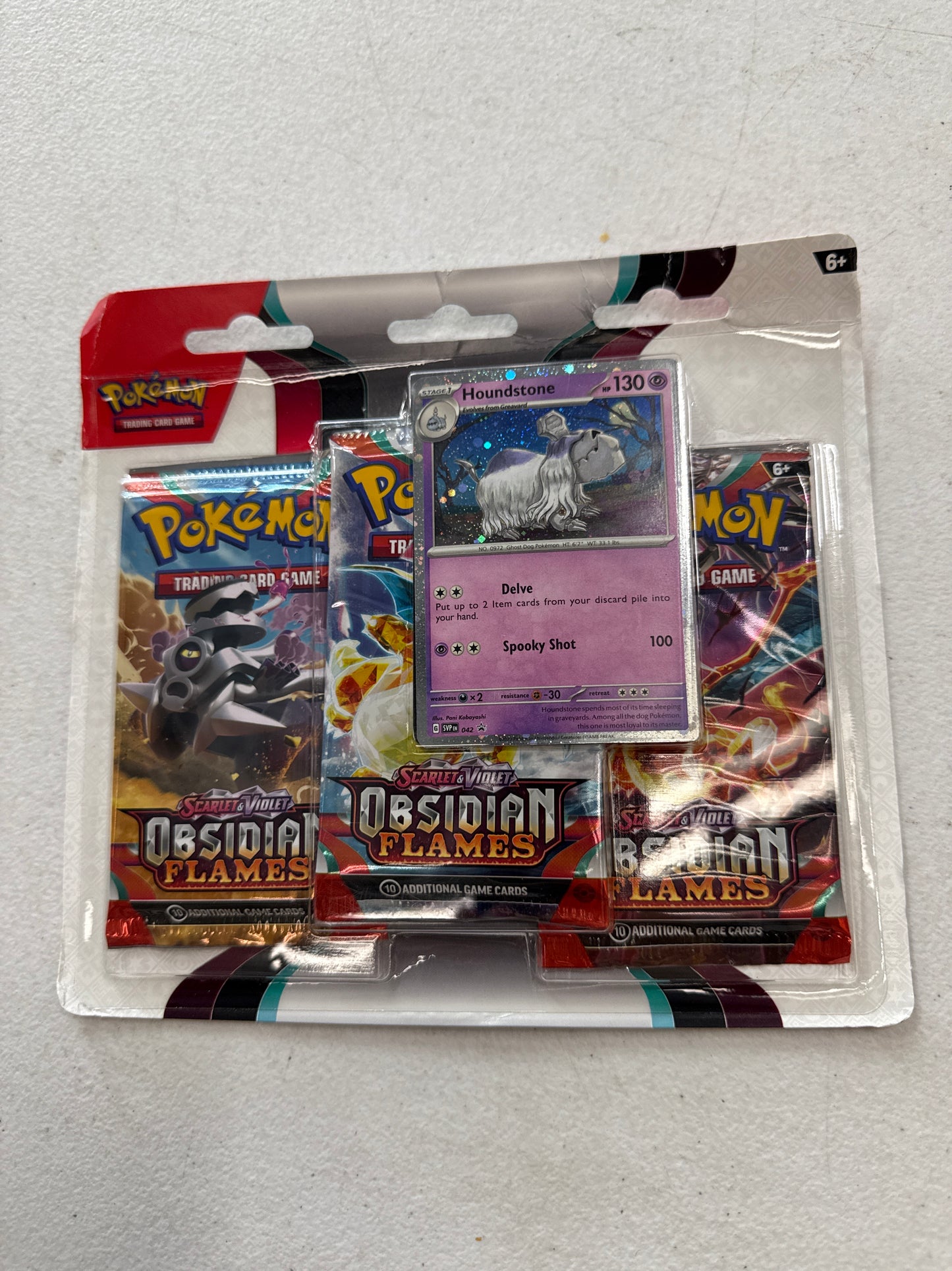 Pokemon Trading Card Game Blister Pack Obsidian Flame Houndstone Promo
