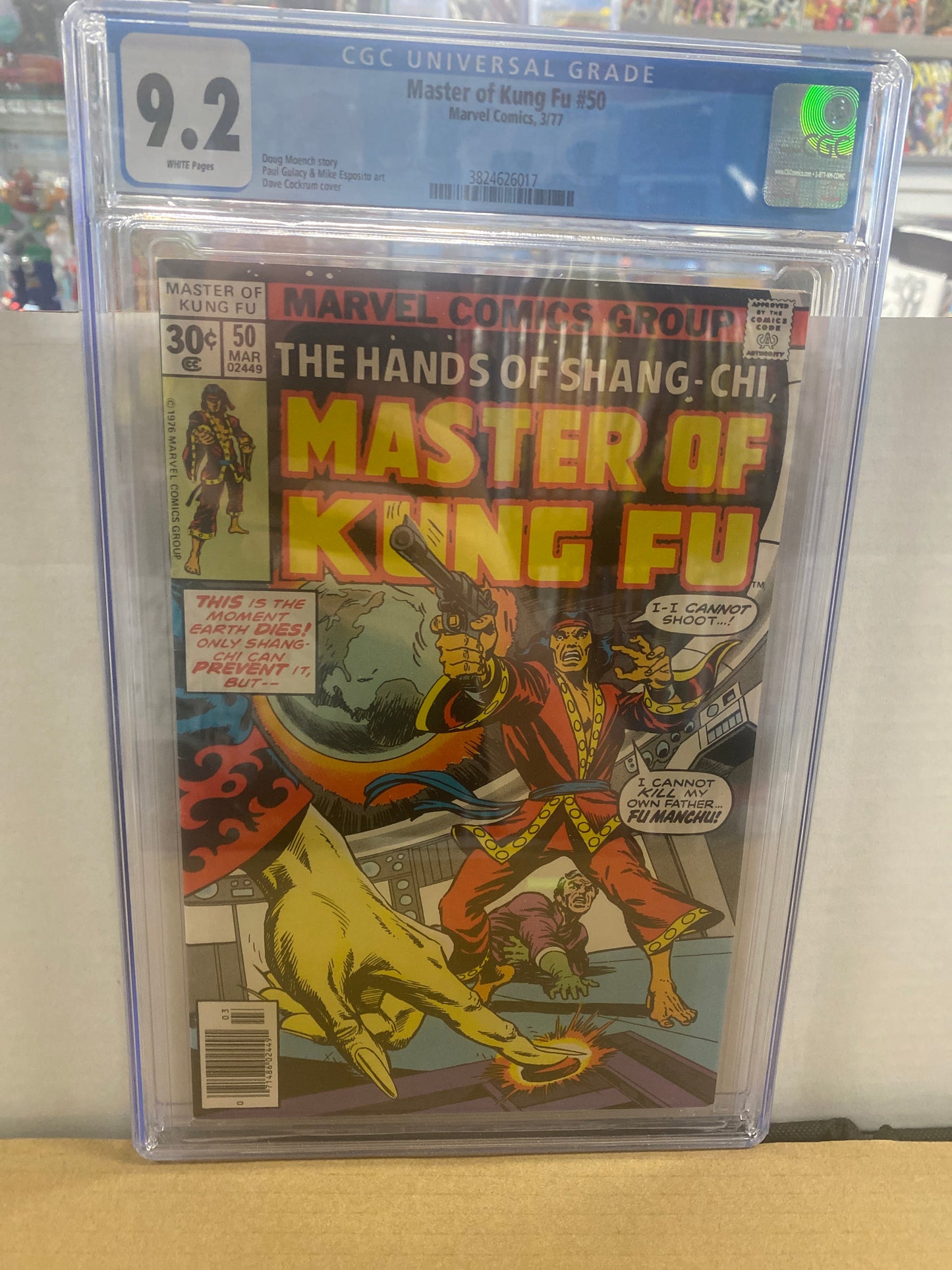 MARVEL COMICS MASTER OF KUNG FU #50 (1977) CGC 9.2 WP