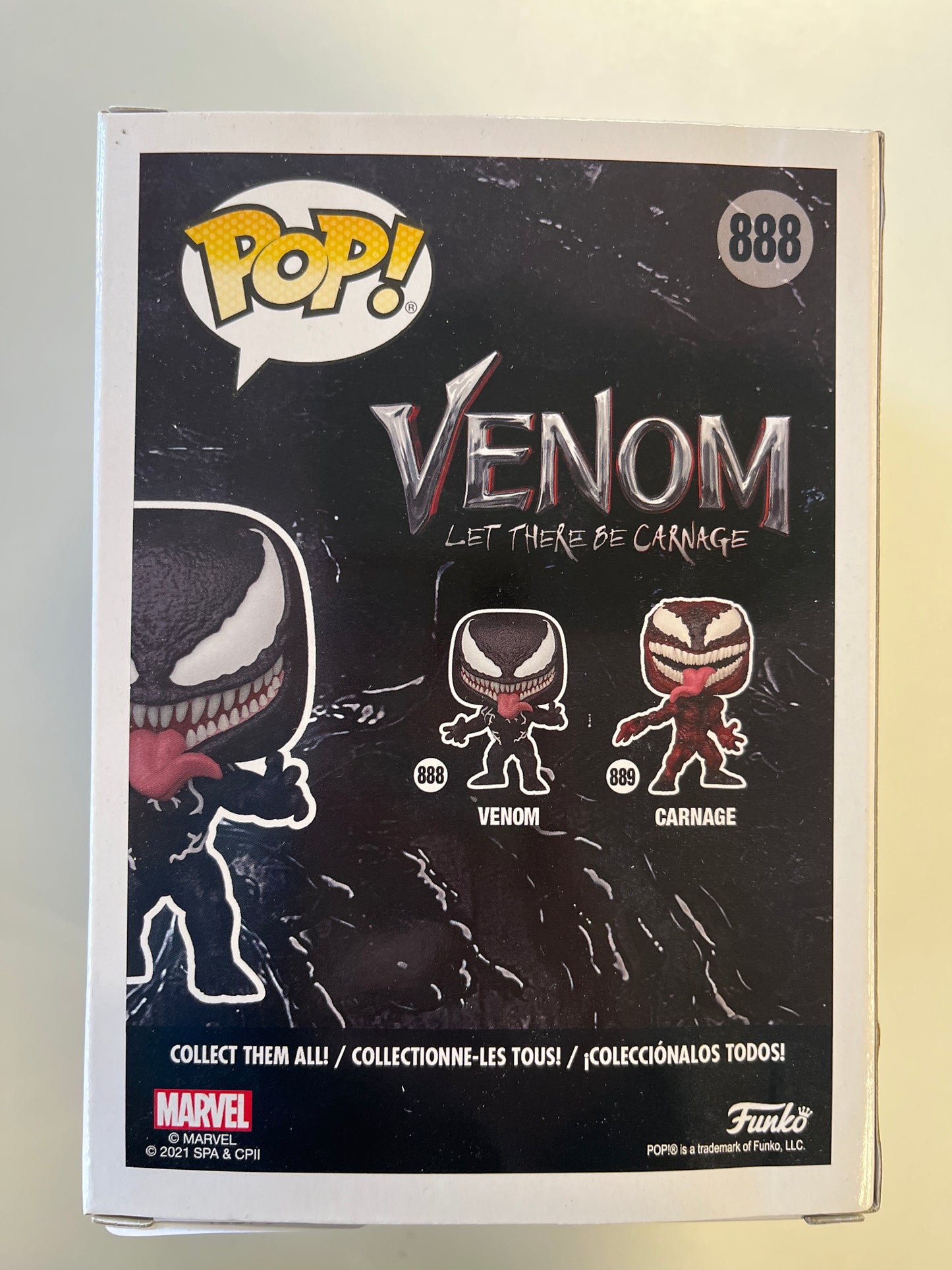 FUNKO POP VENOM # 888 BOBBLE HEAD VINYL FIGURE